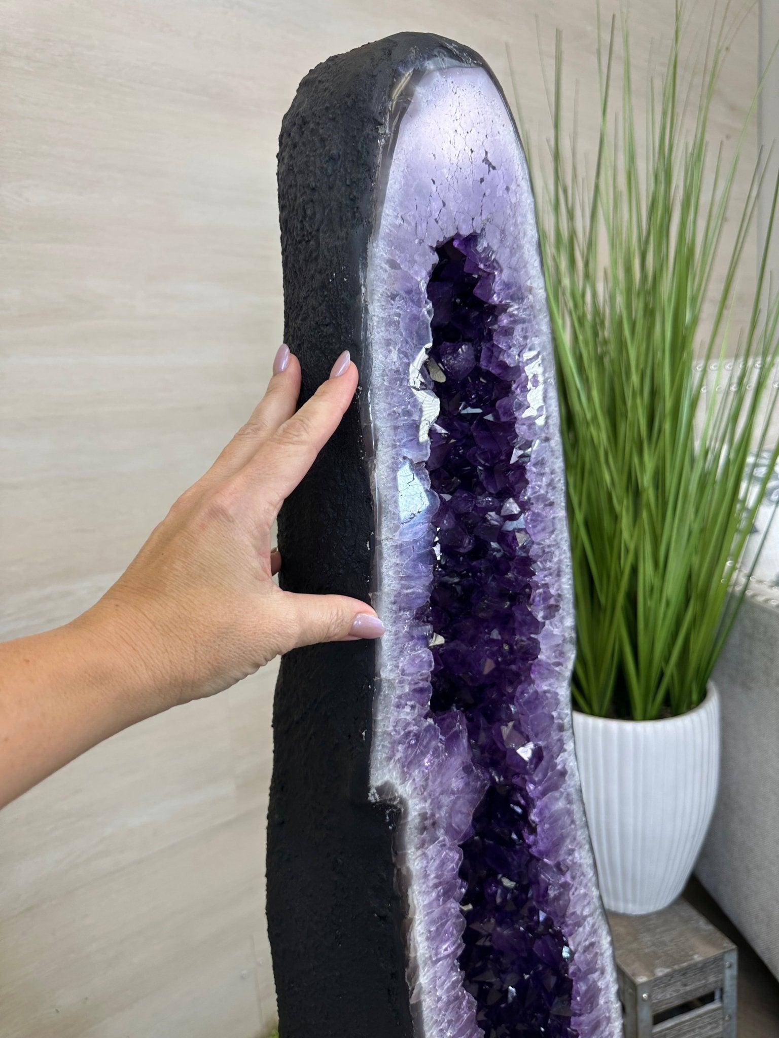 Super Quality Brazilian Amethyst Cathedral, 161 lbs & 3 Feet 7.5 Inches Tall #5601 - 1482 - Brazil GemsBrazil GemsSuper Quality Brazilian Amethyst Cathedral, 161 lbs & 3 Feet 7.5 Inches Tall #5601 - 1482Cathedrals5601 - 1482