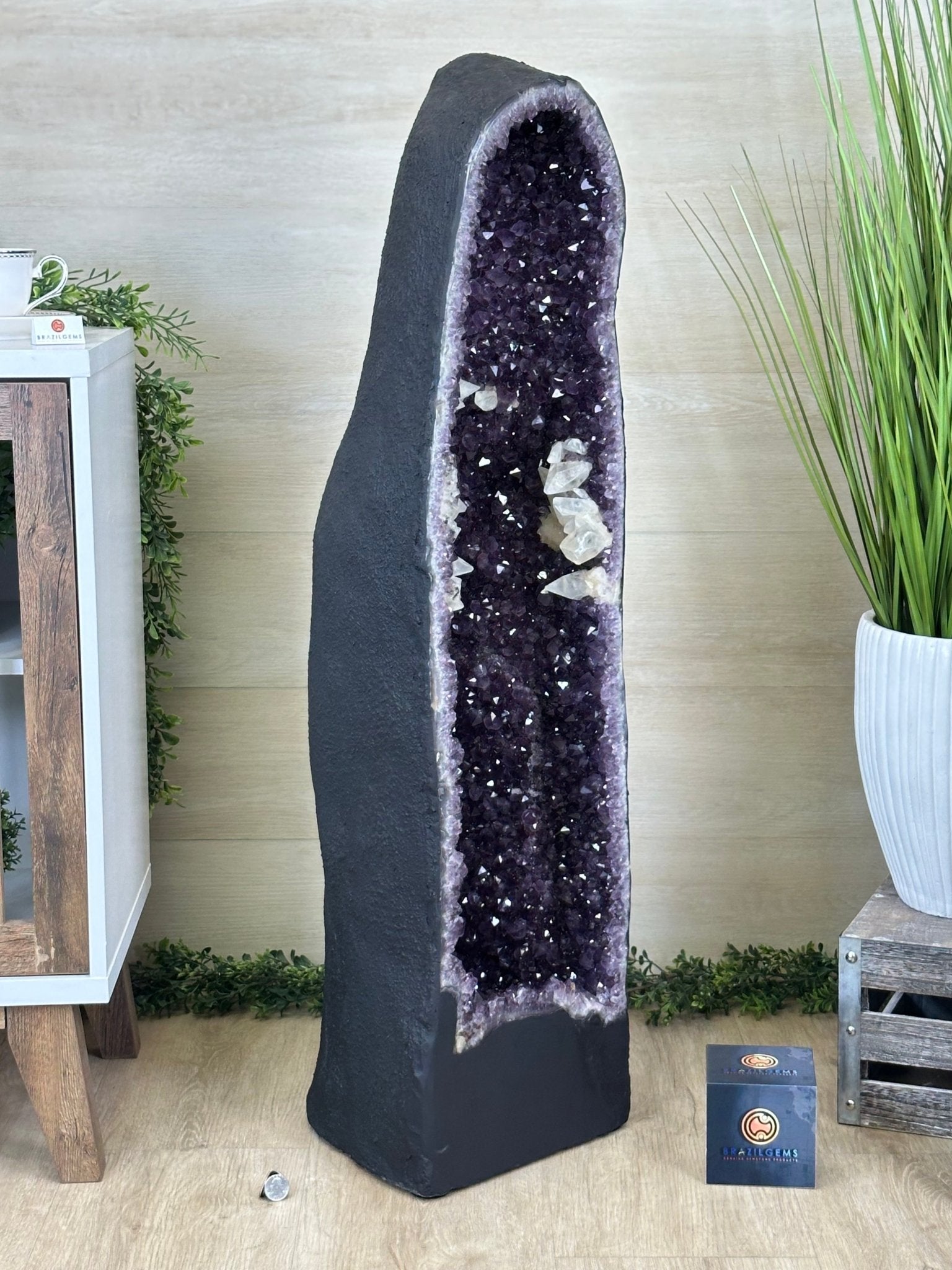 Super Quality Brazilian Amethyst Cathedral, 163.2 lbs & 3 Feet 6 Inches Tall #5601 - 1483 - Brazil GemsBrazil GemsSuper Quality Brazilian Amethyst Cathedral, 163.2 lbs & 3 Feet 6 Inches Tall #5601 - 1483Cathedrals5601 - 1483