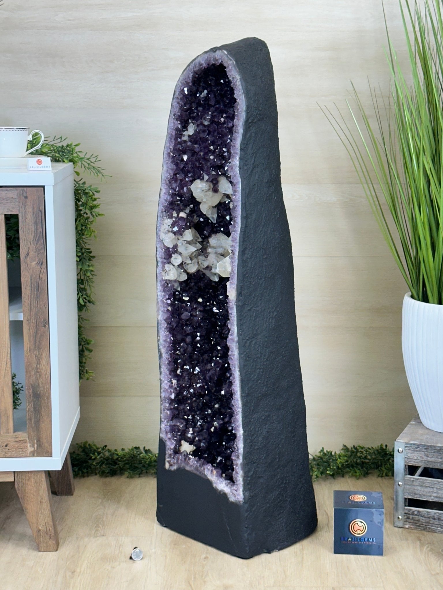 Super Quality Brazilian Amethyst Cathedral, 163.2 lbs & 3 Feet 6 Inches Tall #5601 - 1483 - Brazil GemsBrazil GemsSuper Quality Brazilian Amethyst Cathedral, 163.2 lbs & 3 Feet 6 Inches Tall #5601 - 1483Cathedrals5601 - 1483