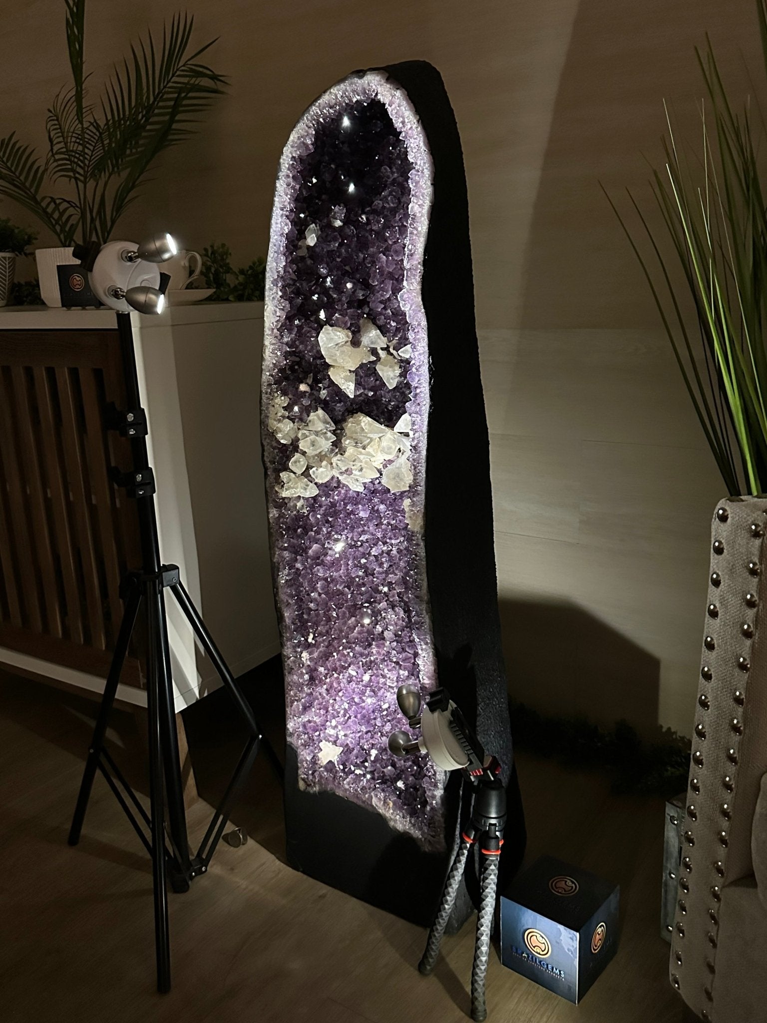 Super Quality Brazilian Amethyst Cathedral, 163.2 lbs & 3 Feet 6 Inches Tall #5601 - 1483 - Brazil GemsBrazil GemsSuper Quality Brazilian Amethyst Cathedral, 163.2 lbs & 3 Feet 6 Inches Tall #5601 - 1483Cathedrals5601 - 1483