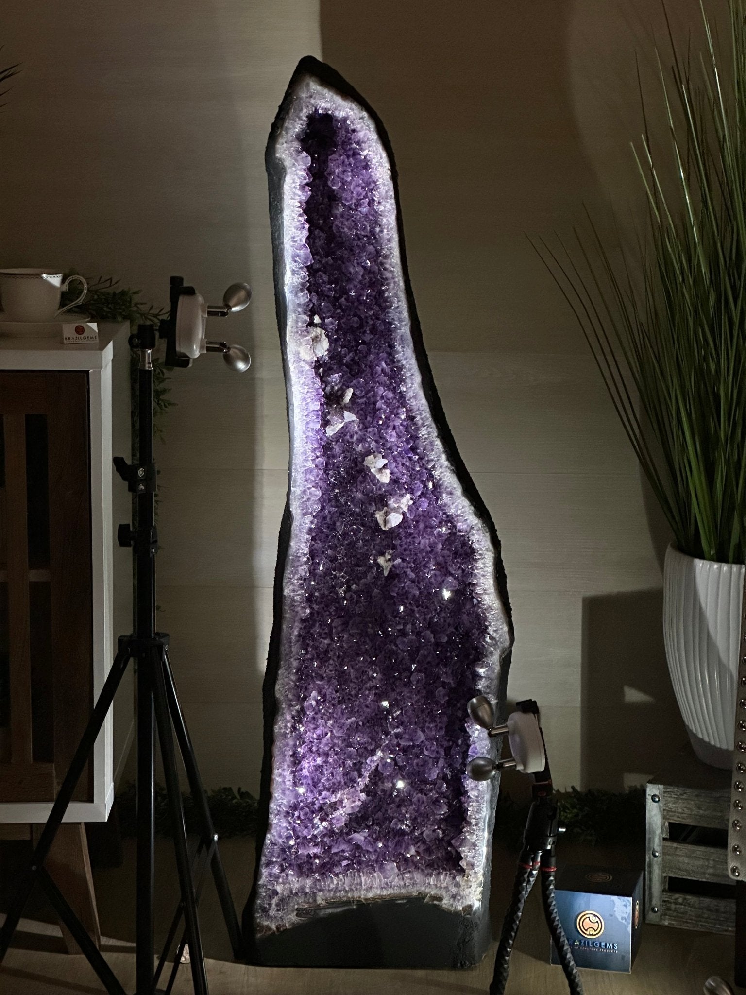 Super Quality Brazilian Amethyst Cathedral, 176.4 lbs & 3 Feet 9.3 Inches Tall #5601 - 1484 - Brazil GemsBrazil GemsSuper Quality Brazilian Amethyst Cathedral, 176.4 lbs & 3 Feet 9.3 Inches Tall #5601 - 1484Cathedrals5601 - 1484