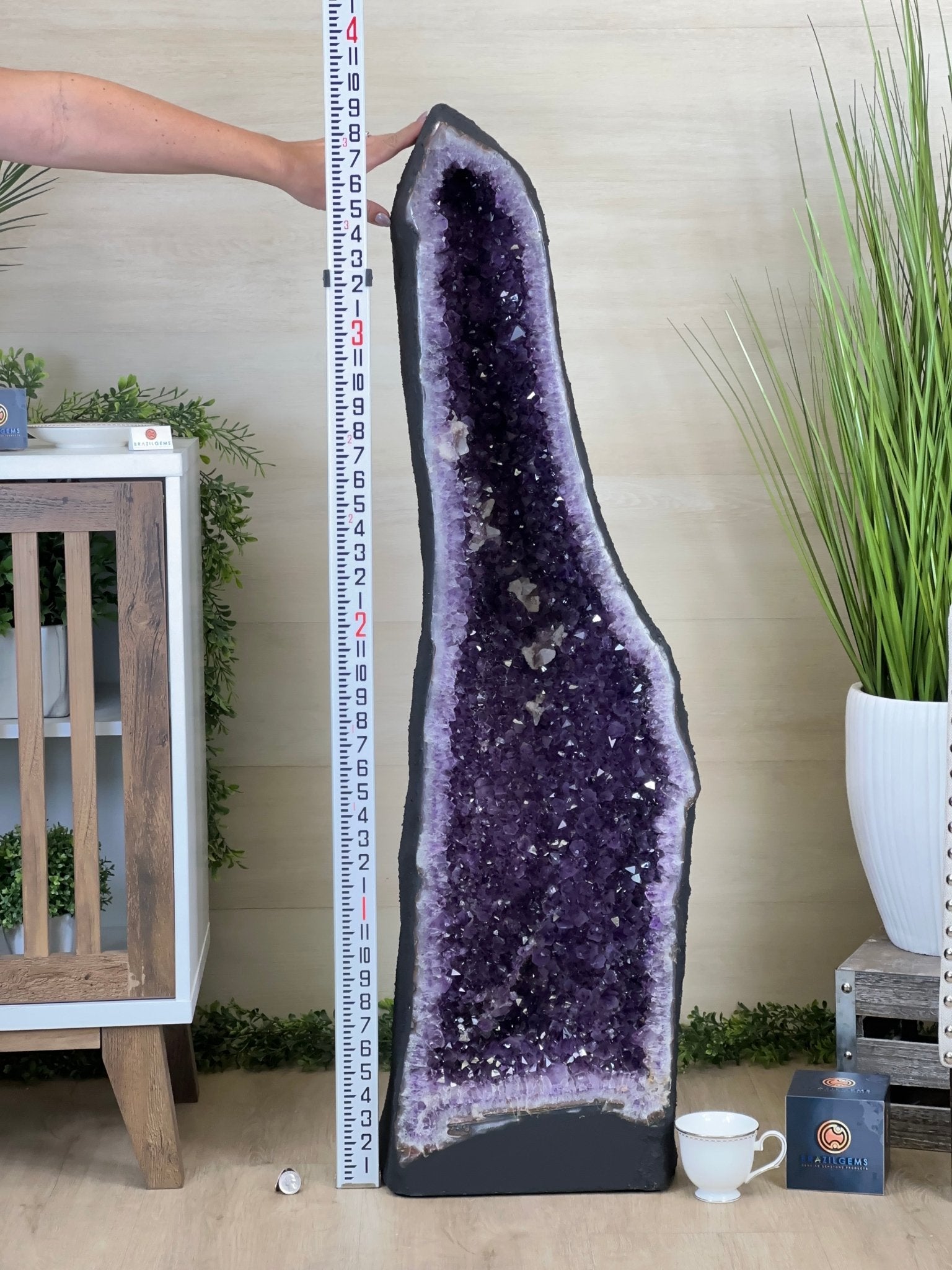 Super Quality Brazilian Amethyst Cathedral, 176.4 lbs & 3 Feet 9.3 Inches Tall #5601 - 1484 - Brazil GemsBrazil GemsSuper Quality Brazilian Amethyst Cathedral, 176.4 lbs & 3 Feet 9.3 Inches Tall #5601 - 1484Cathedrals5601 - 1484