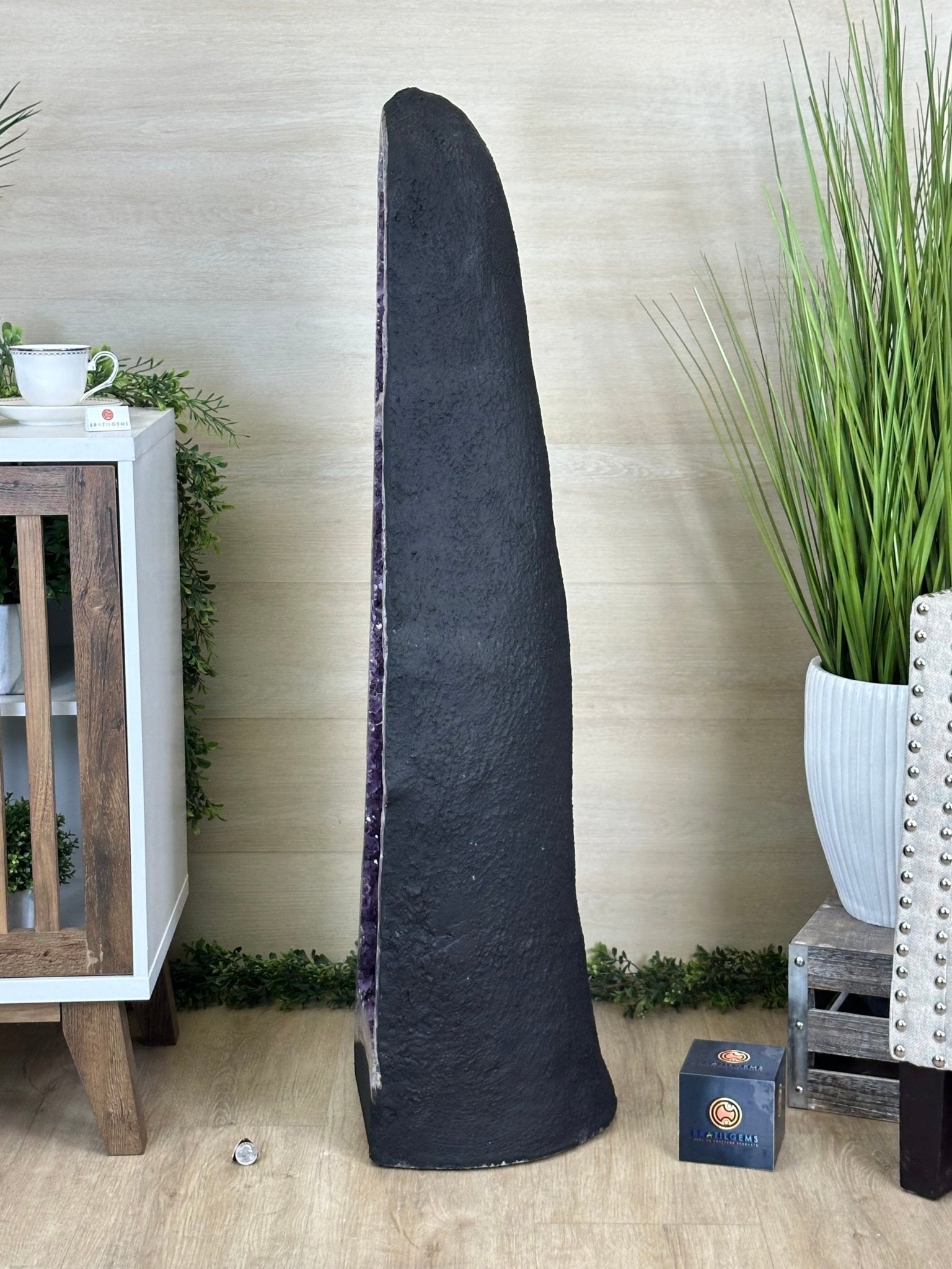 Super Quality Brazilian Amethyst Cathedral, 176.4 lbs & 3 Feet 9.3 Inches Tall #5601 - 1484 - Brazil GemsBrazil GemsSuper Quality Brazilian Amethyst Cathedral, 176.4 lbs & 3 Feet 9.3 Inches Tall #5601 - 1484Cathedrals5601 - 1484