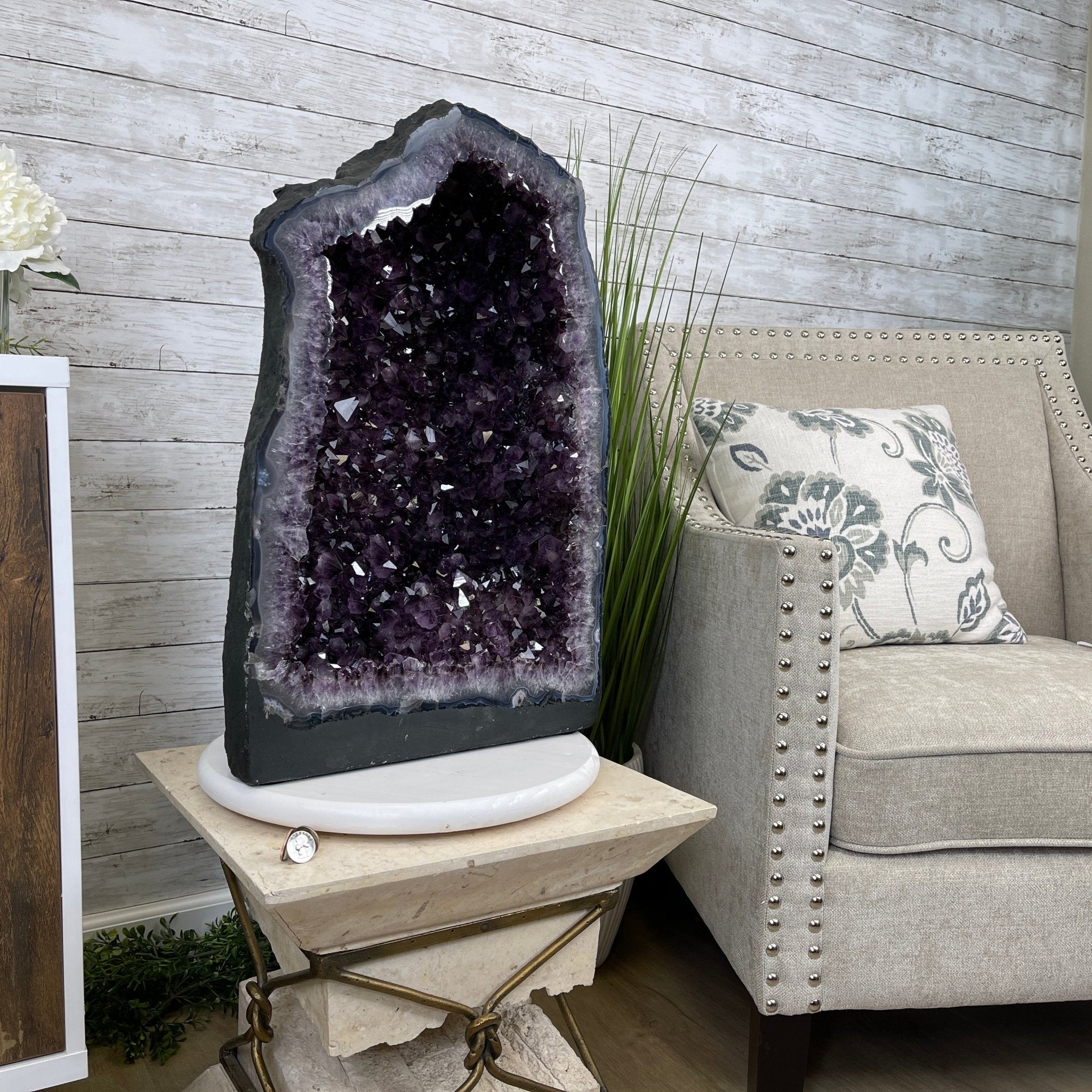 Super Quality Brazilian Amethyst Cathedral, 23” tall & 122.2 lbs #5601-0652 by Brazil Gems - Brazil GemsBrazil GemsSuper Quality Brazilian Amethyst Cathedral, 23” tall & 122.2 lbs #5601-0652 by Brazil GemsCathedrals5601-0652