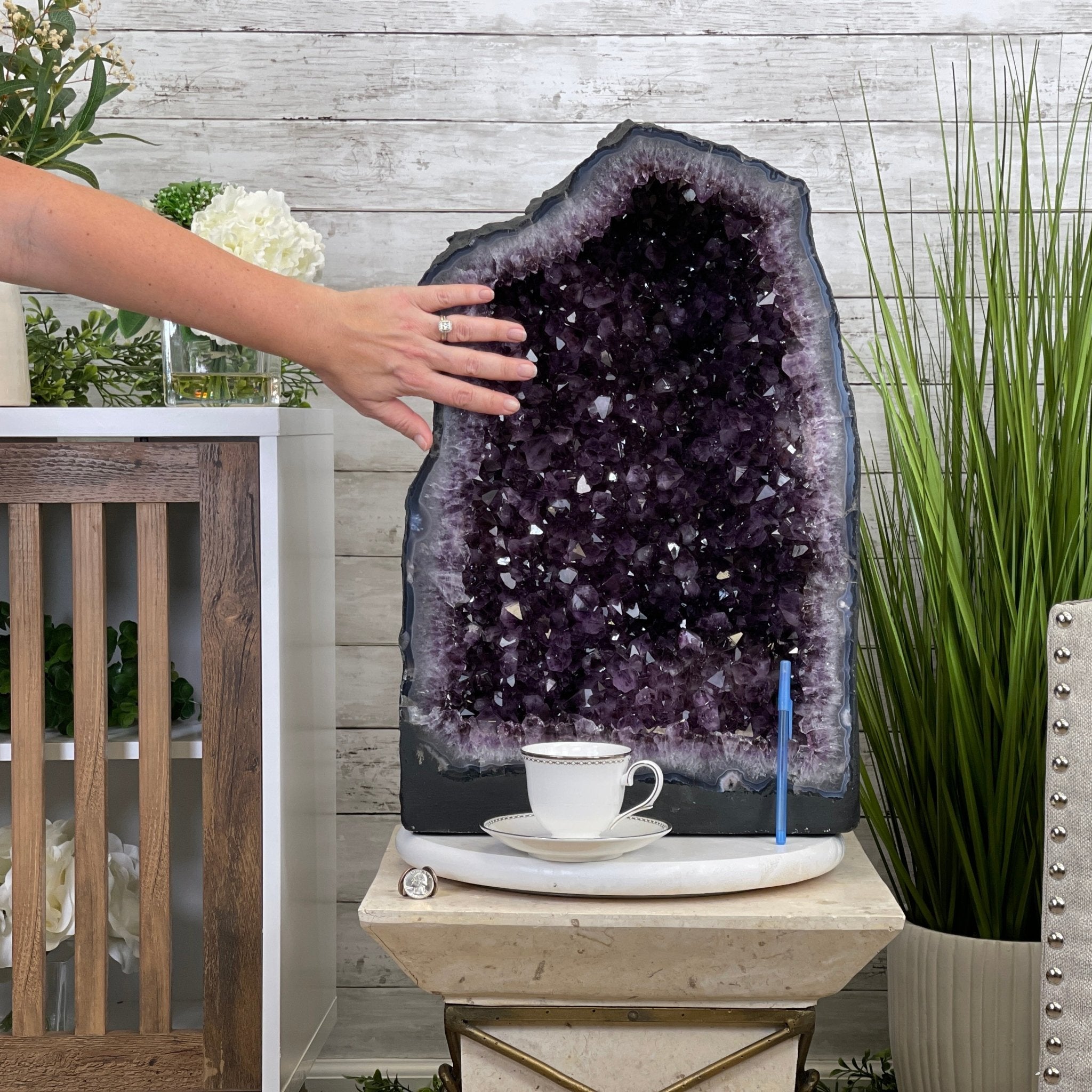 Super Quality Brazilian Amethyst Cathedral, 23” tall & 122.2 lbs #5601-0652 by Brazil Gems - Brazil GemsBrazil GemsSuper Quality Brazilian Amethyst Cathedral, 23” tall & 122.2 lbs #5601-0652 by Brazil GemsCathedrals5601-0652