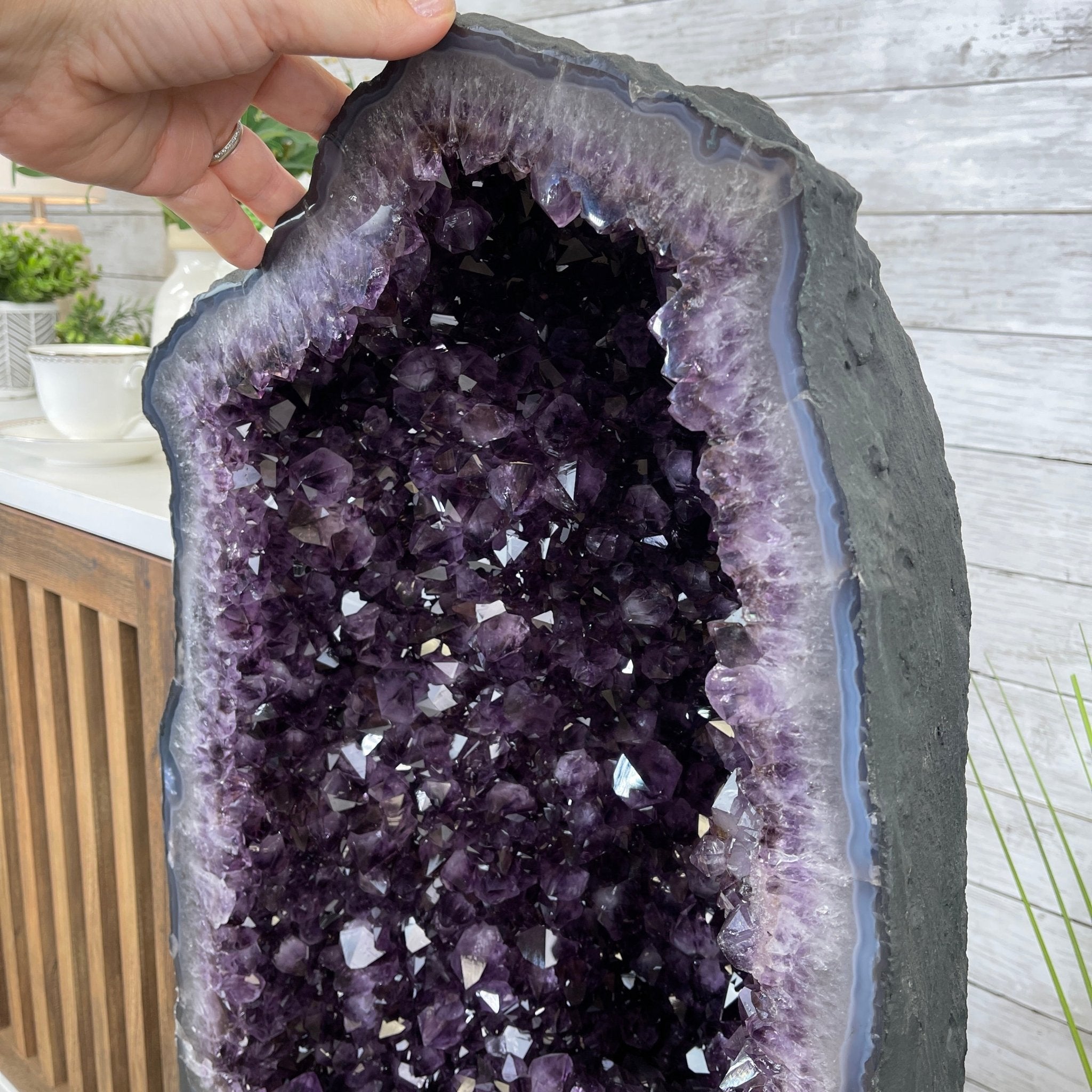 Super Quality Brazilian Amethyst Cathedral, 23” tall & 122.2 lbs #5601-0652 by Brazil Gems - Brazil GemsBrazil GemsSuper Quality Brazilian Amethyst Cathedral, 23” tall & 122.2 lbs #5601-0652 by Brazil GemsCathedrals5601-0652