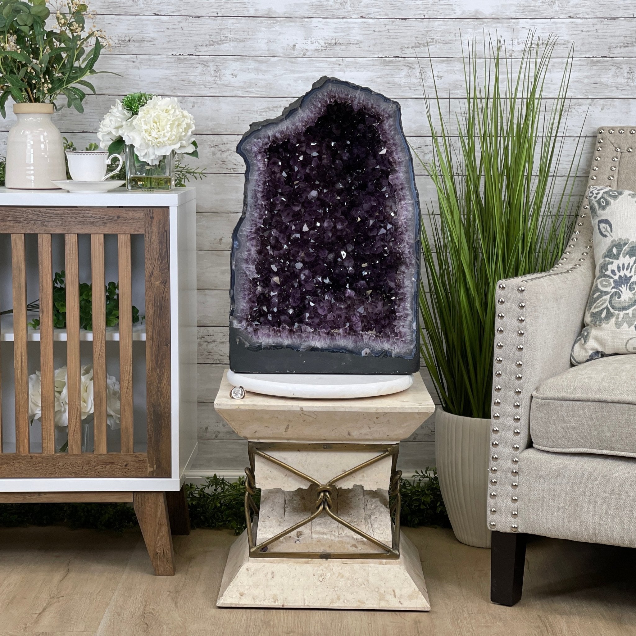 Super Quality Brazilian Amethyst Cathedral, 23” tall & 122.2 lbs #5601-0652 by Brazil Gems - Brazil GemsBrazil GemsSuper Quality Brazilian Amethyst Cathedral, 23” tall & 122.2 lbs #5601-0652 by Brazil GemsCathedrals5601-0652