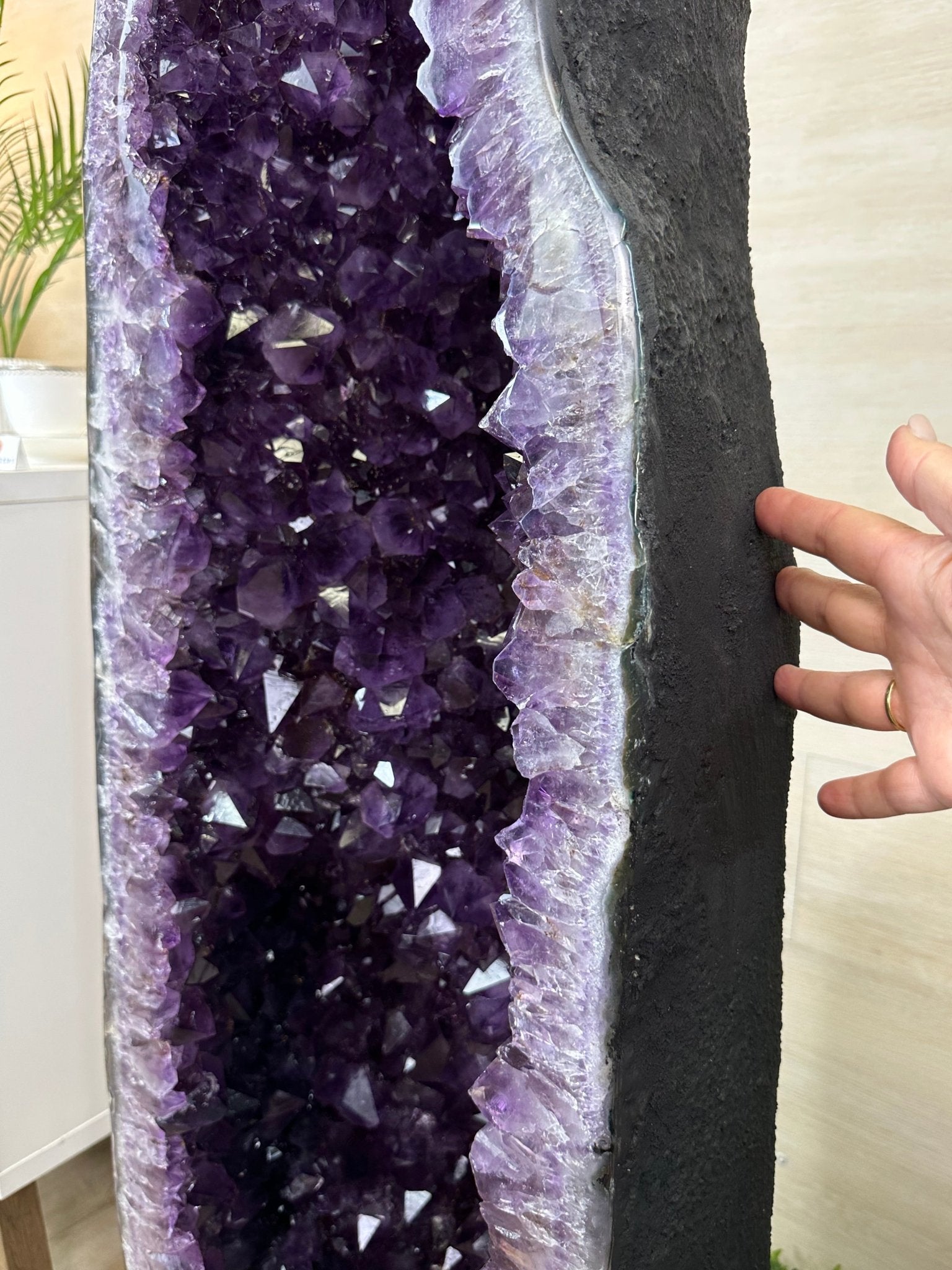 Super Quality Brazilian Amethyst Cathedral, 363.8 lbs & 4 Feet 10 Inches Tall #5601 - 1485 - Brazil GemsBrazil GemsSuper Quality Brazilian Amethyst Cathedral, 363.8 lbs & 4 Feet 10 Inches Tall #5601 - 1485Cathedrals5601 - 1485