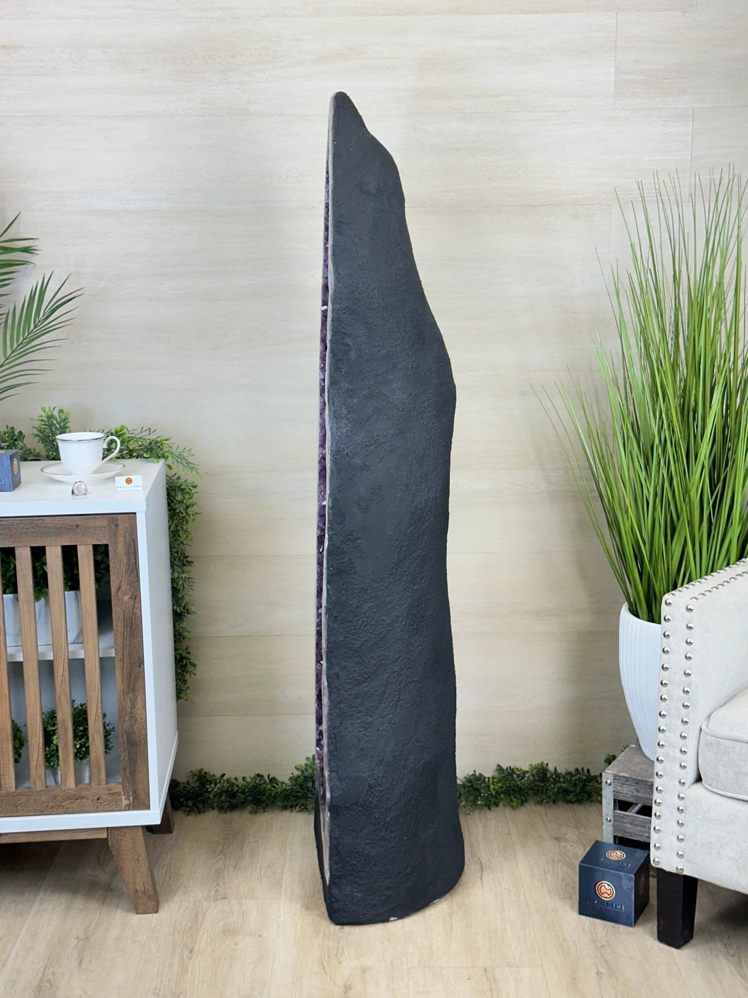 Super Quality Brazilian Amethyst Cathedral, 363.8 lbs & 4 Feet 10 Inches Tall #5601 - 1485 - Brazil GemsBrazil GemsSuper Quality Brazilian Amethyst Cathedral, 363.8 lbs & 4 Feet 10 Inches Tall #5601 - 1485Cathedrals5601 - 1485