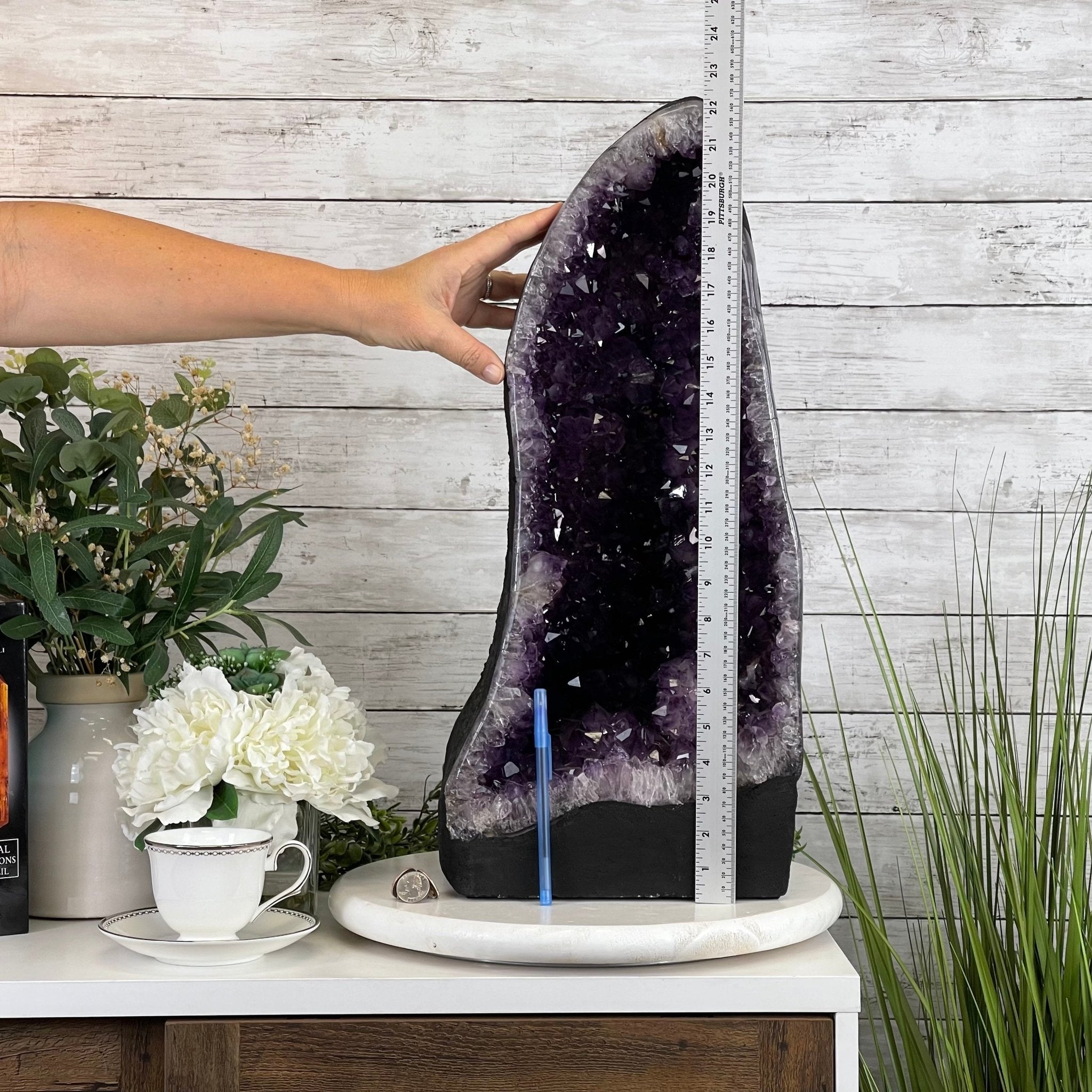 Super Quality Brazilian Amethyst Cathedral, 49.3 lbs & 22.5" Tall #5601-1047 by Brazil Gems - Brazil GemsBrazil GemsSuper Quality Brazilian Amethyst Cathedral, 49.3 lbs & 22.5" Tall #5601-1047 by Brazil GemsCathedrals5601-1047