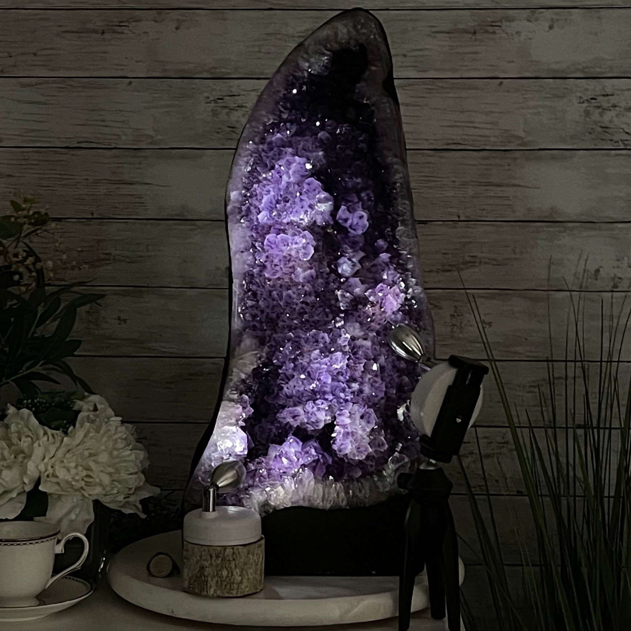 Super Quality Brazilian Amethyst Cathedral, 49.3 lbs & 22.5" Tall #5601-1047 by Brazil Gems - Brazil GemsBrazil GemsSuper Quality Brazilian Amethyst Cathedral, 49.3 lbs & 22.5" Tall #5601-1047 by Brazil GemsCathedrals5601-1047