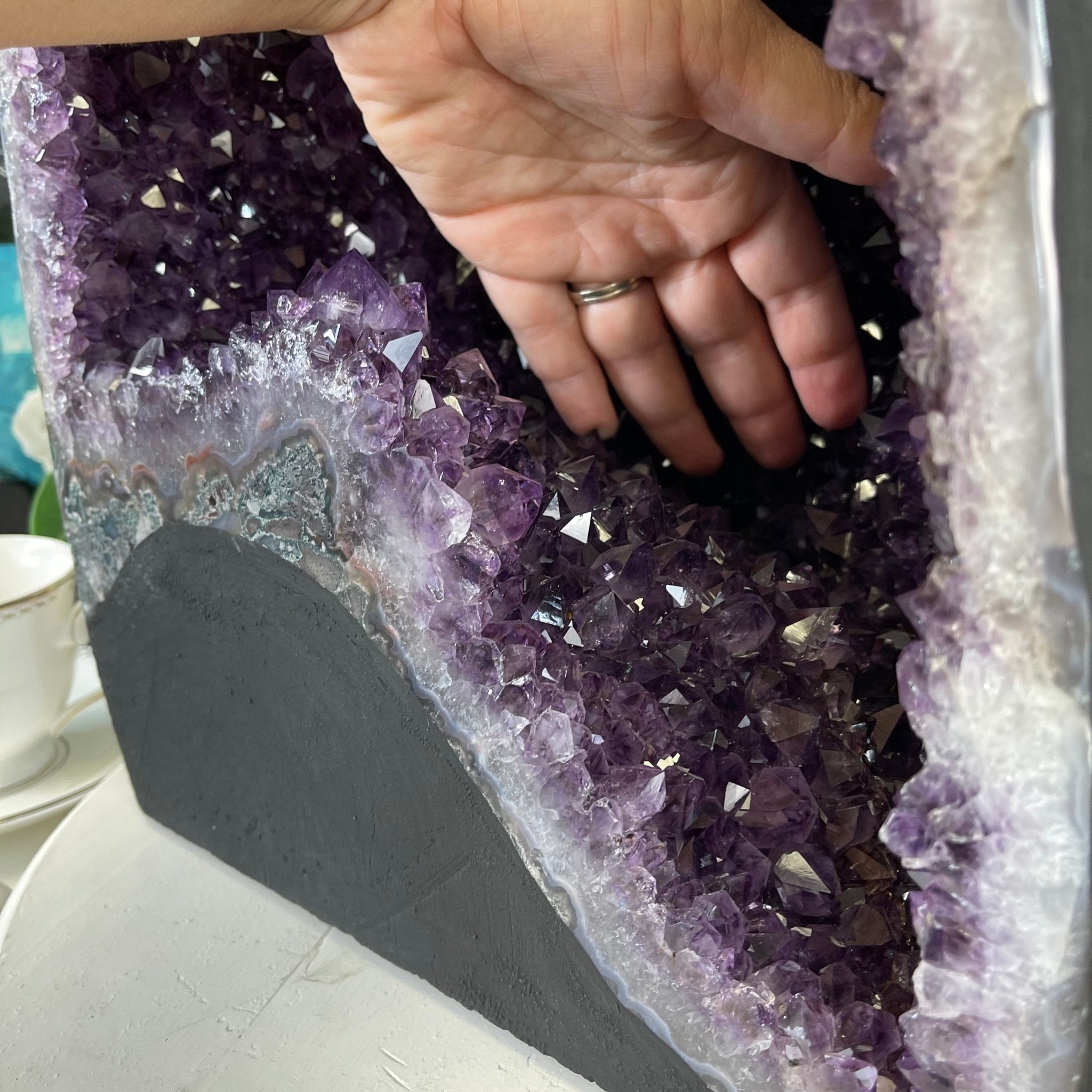 Super Quality Brazilian Amethyst Cathedral, 50.1 lbs & 17" Tall #5601-0849 by Brazil Gems - Brazil GemsBrazil GemsSuper Quality Brazilian Amethyst Cathedral, 50.1 lbs & 17" Tall #5601-0849 by Brazil GemsCathedrals5601-0849
