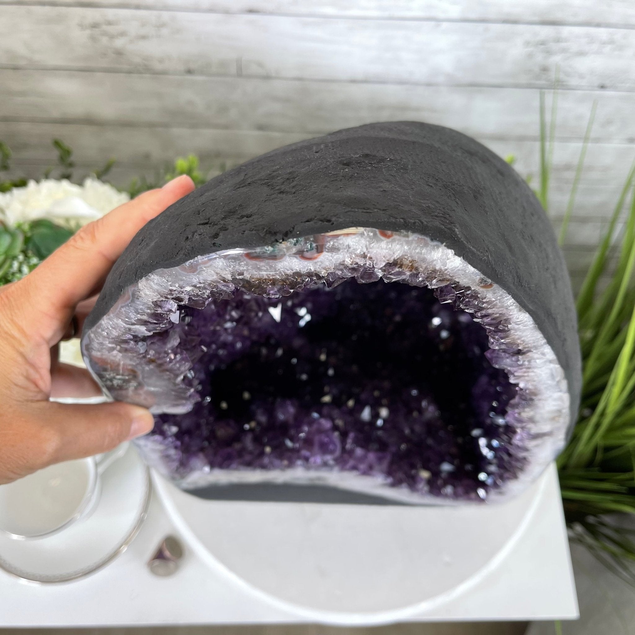 Super Quality Brazilian Amethyst Cathedral, 50.1 lbs & 17" Tall #5601-0849 by Brazil Gems - Brazil GemsBrazil GemsSuper Quality Brazilian Amethyst Cathedral, 50.1 lbs & 17" Tall #5601-0849 by Brazil GemsCathedrals5601-0849