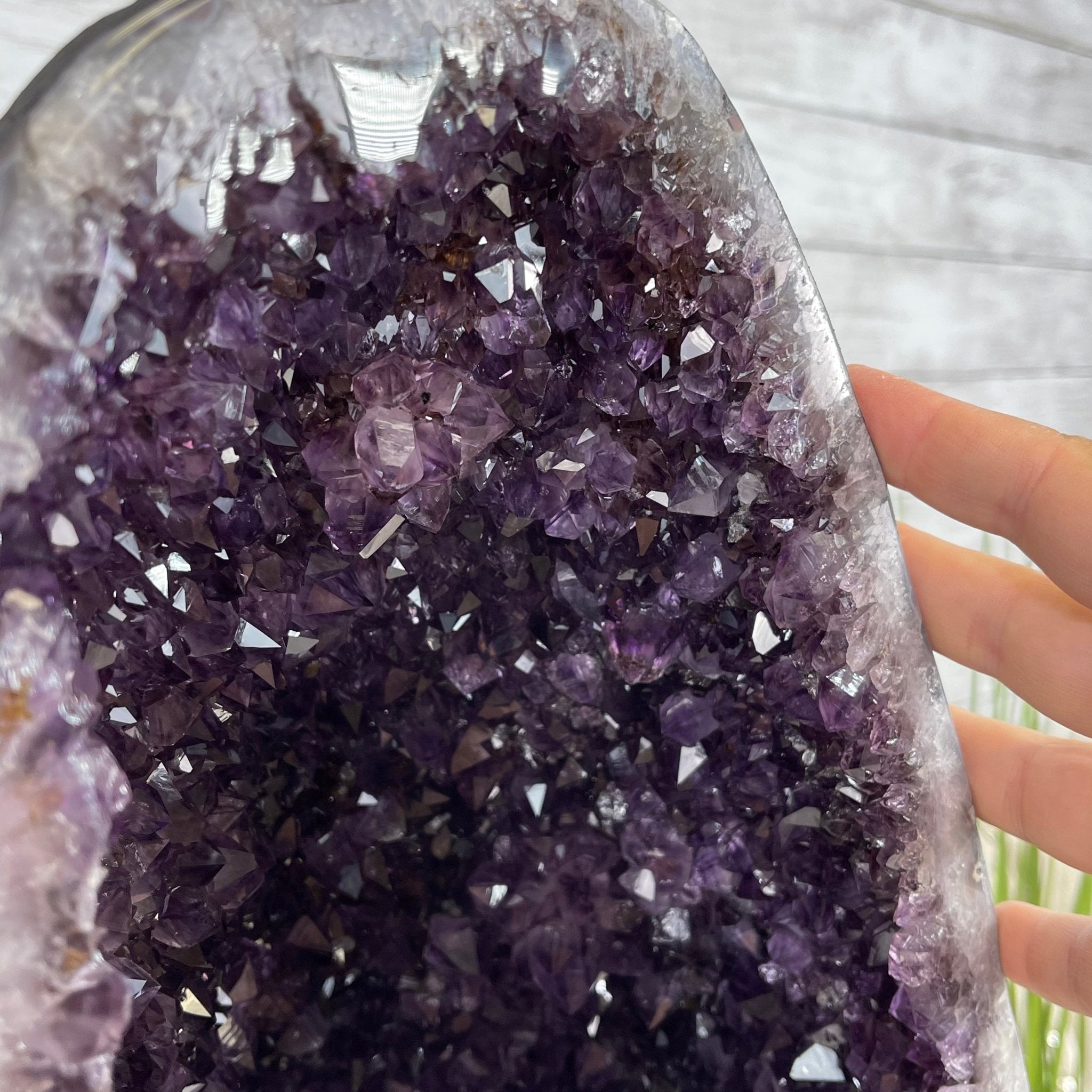 Super Quality Brazilian Amethyst Cathedral, 50.1 lbs & 17" Tall #5601-0849 by Brazil Gems - Brazil GemsBrazil GemsSuper Quality Brazilian Amethyst Cathedral, 50.1 lbs & 17" Tall #5601-0849 by Brazil GemsCathedrals5601-0849