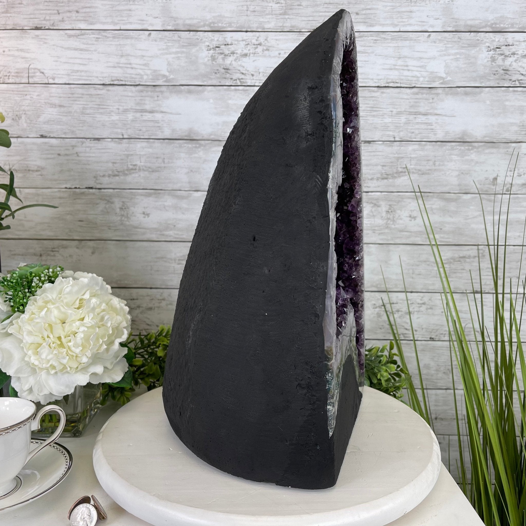 Super Quality Brazilian Amethyst Cathedral, 50.1 lbs & 17" Tall #5601-0849 by Brazil Gems - Brazil GemsBrazil GemsSuper Quality Brazilian Amethyst Cathedral, 50.1 lbs & 17" Tall #5601-0849 by Brazil GemsCathedrals5601-0849