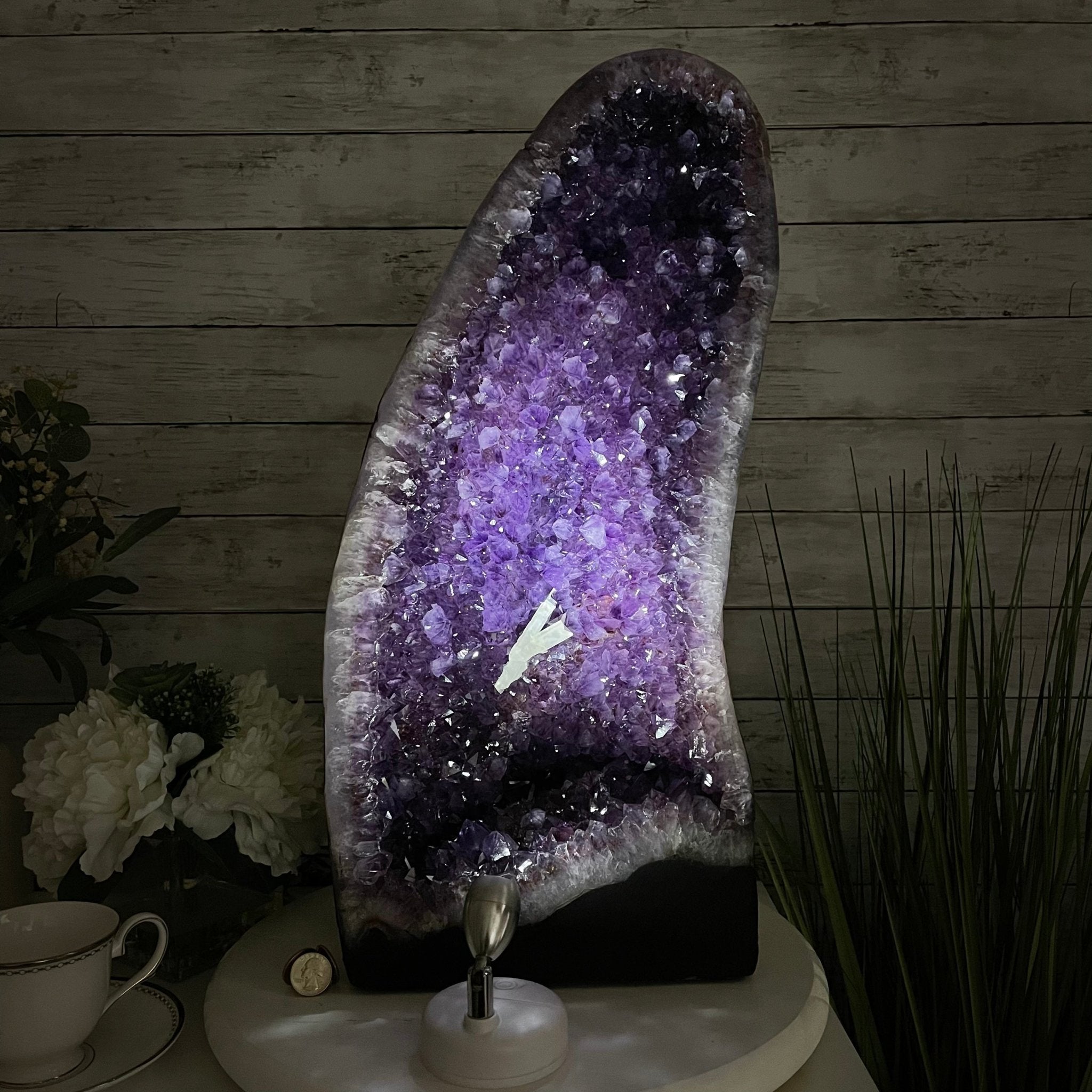 Super Quality Brazilian Amethyst Cathedral, 50.2 lbs & 21.2” tall #5601-1164 by Brazil Gems - Brazil GemsBrazil GemsSuper Quality Brazilian Amethyst Cathedral, 50.2 lbs & 21.2” tall #5601-1164 by Brazil GemsCathedrals5601-1164