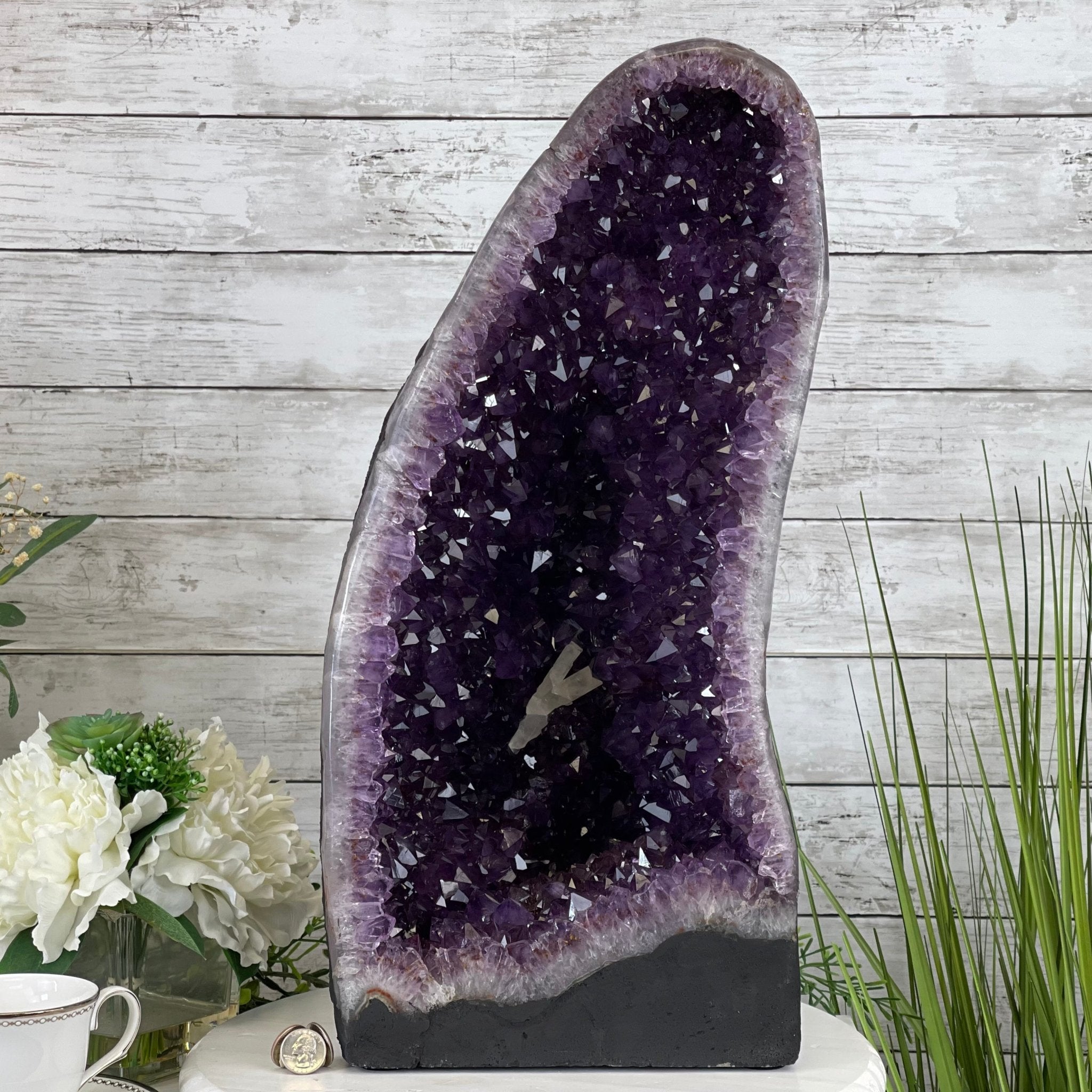 Super Quality Brazilian Amethyst Cathedral, 50.2 lbs & 21.2” tall #5601-1164 by Brazil Gems - Brazil GemsBrazil GemsSuper Quality Brazilian Amethyst Cathedral, 50.2 lbs & 21.2” tall #5601-1164 by Brazil GemsCathedrals5601-1164