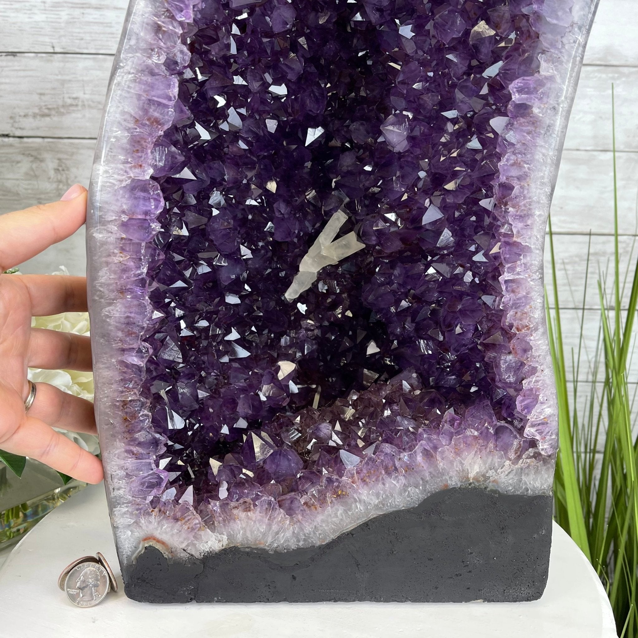 Super Quality Brazilian Amethyst Cathedral, 50.2 lbs & 21.2” tall #5601-1164 by Brazil Gems - Brazil GemsBrazil GemsSuper Quality Brazilian Amethyst Cathedral, 50.2 lbs & 21.2” tall #5601-1164 by Brazil GemsCathedrals5601-1164