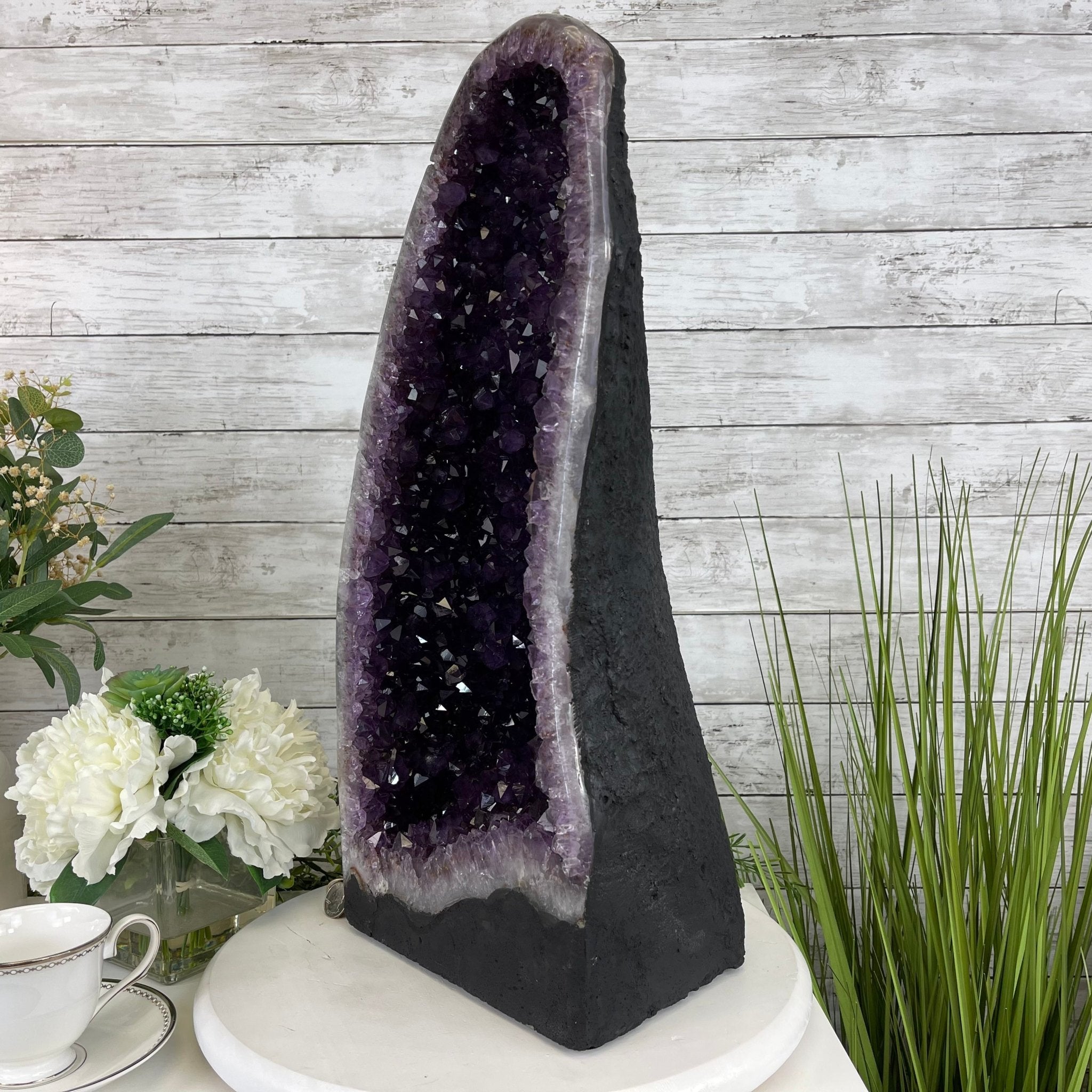Super Quality Brazilian Amethyst Cathedral, 50.2 lbs & 21.2” tall #5601-1164 by Brazil Gems - Brazil GemsBrazil GemsSuper Quality Brazilian Amethyst Cathedral, 50.2 lbs & 21.2” tall #5601-1164 by Brazil GemsCathedrals5601-1164