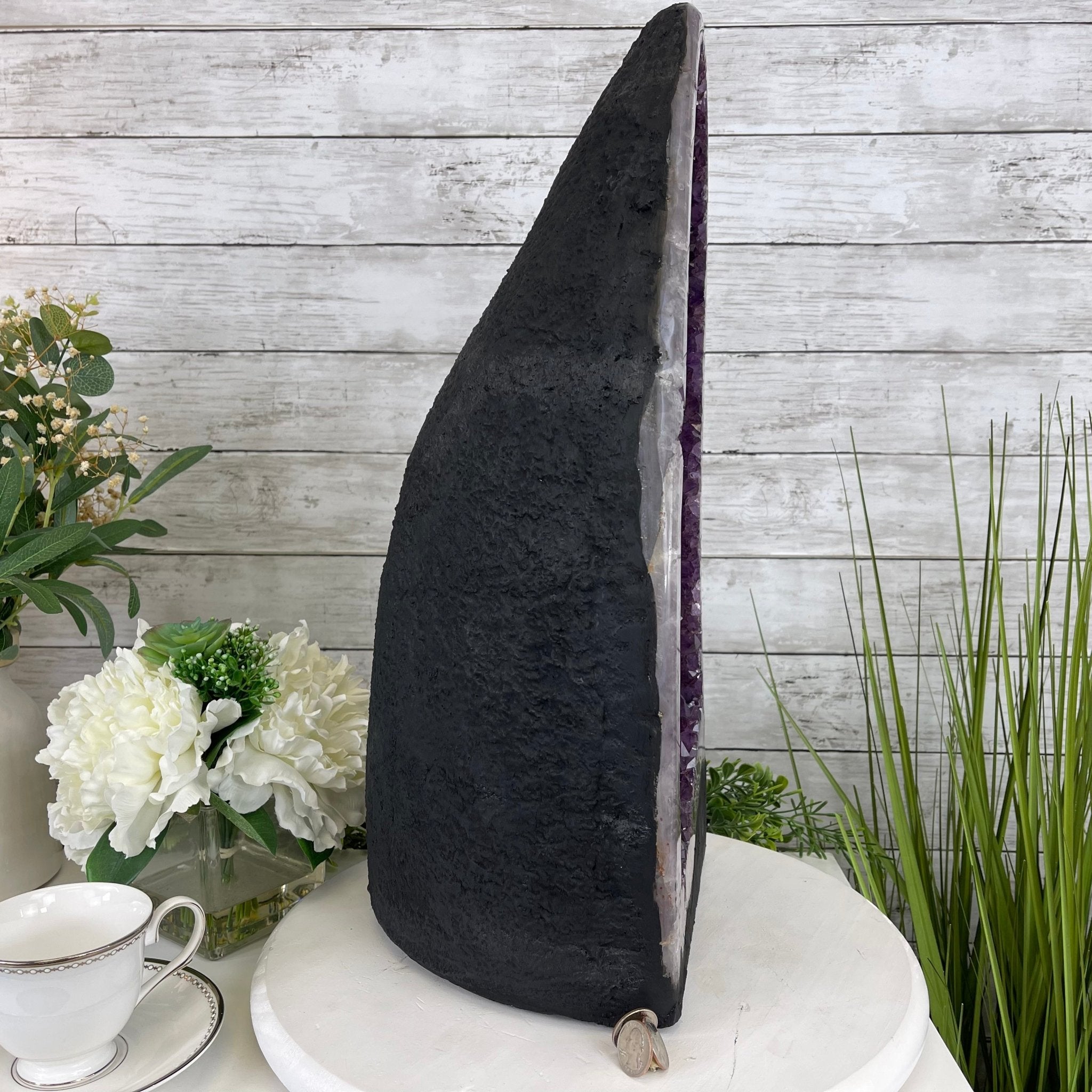 Super Quality Brazilian Amethyst Cathedral, 50.2 lbs & 21.2” tall #5601-1164 by Brazil Gems - Brazil GemsBrazil GemsSuper Quality Brazilian Amethyst Cathedral, 50.2 lbs & 21.2” tall #5601-1164 by Brazil GemsCathedrals5601-1164