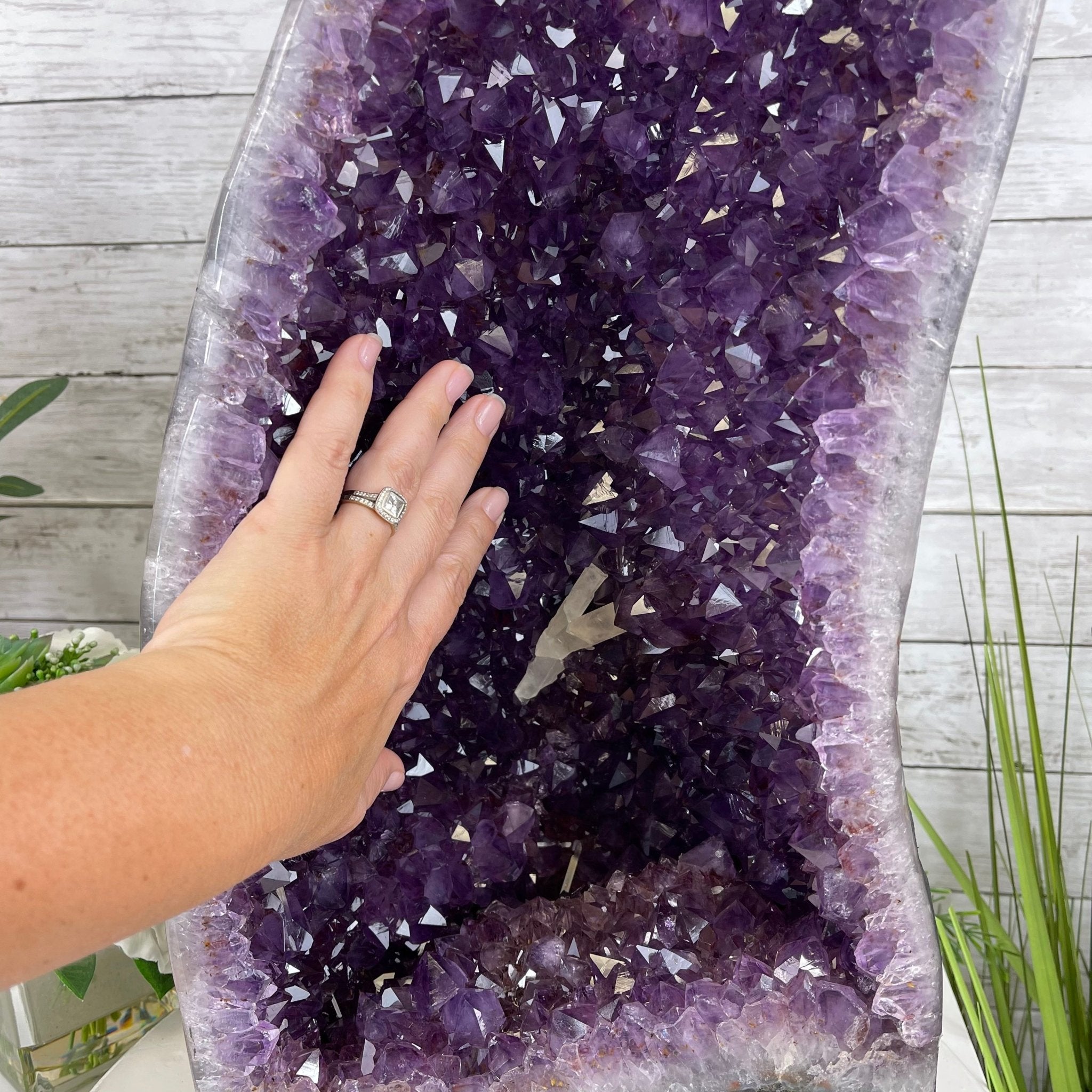 Super Quality Brazilian Amethyst Cathedral, 50.2 lbs & 21.2” tall #5601-1164 by Brazil Gems - Brazil GemsBrazil GemsSuper Quality Brazilian Amethyst Cathedral, 50.2 lbs & 21.2” tall #5601-1164 by Brazil GemsCathedrals5601-1164