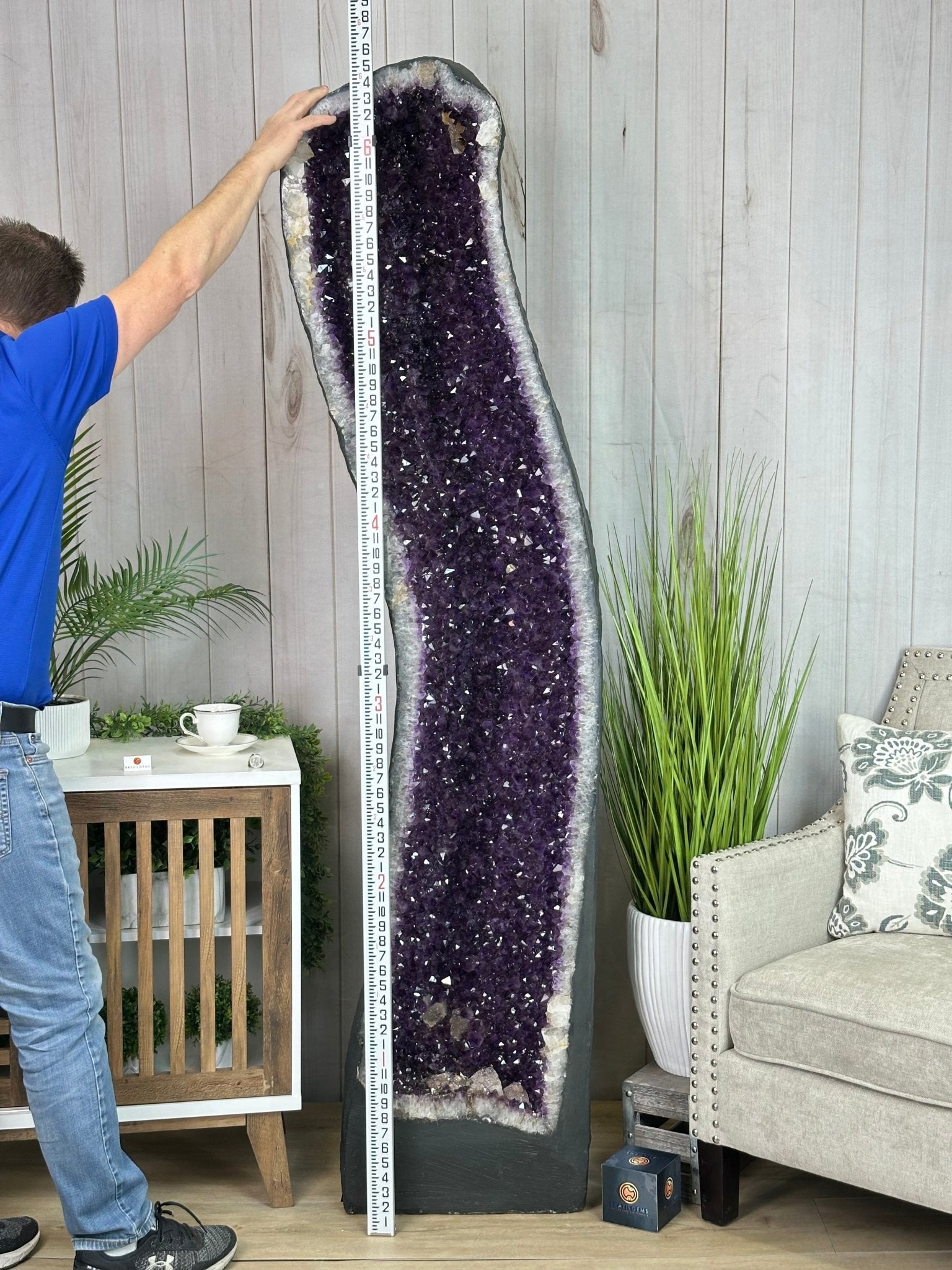 Super Quality Brazilian Amethyst Cathedral, 682.4 lbs & 6 Feet 5.5 Inches Tall #5601 - 1475 - Brazil GemsBrazil GemsSuper Quality Brazilian Amethyst Cathedral, 682.4 lbs & 6 Feet 5.5 Inches Tall #5601 - 1475Cathedrals5601 - 1475