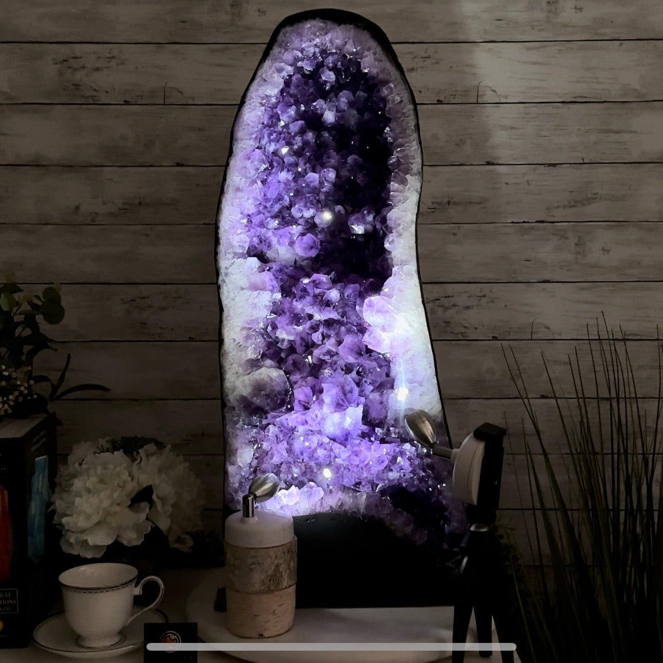 Super Quality Brazilian Amethyst Cathedral, 87.8 lbs & 27.6" Tall, Model #5601-0994 by Brazil Gems - Brazil GemsBrazil GemsSuper Quality Brazilian Amethyst Cathedral, 87.8 lbs & 27.6" Tall, Model #5601-0994 by Brazil GemsCathedrals5601-0994