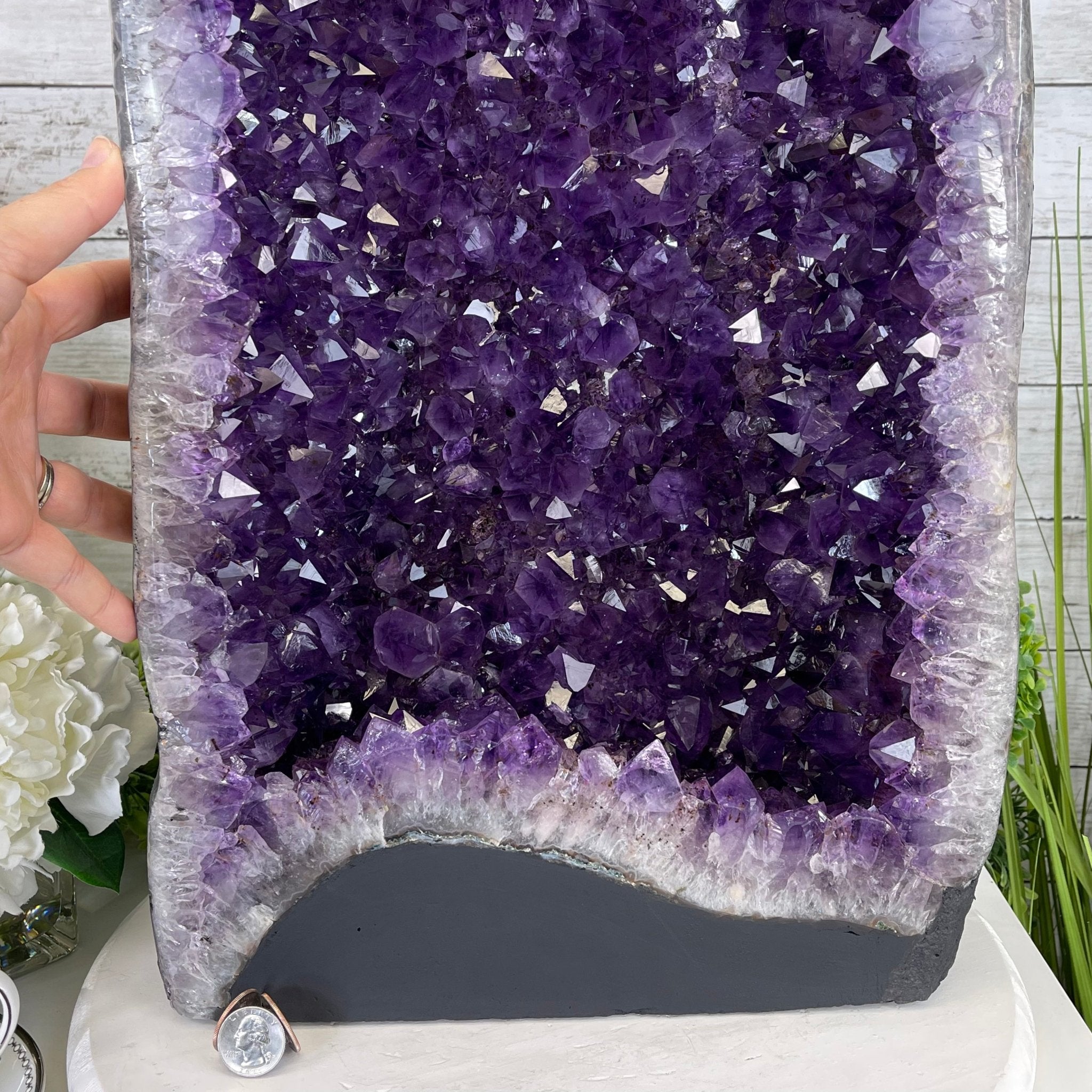 Super Quality Brazilian Amethyst Cathedral, 89.8 lbs & 27.2" Tall #5601-1170 by Brazil Gems - Brazil GemsBrazil GemsSuper Quality Brazilian Amethyst Cathedral, 89.8 lbs & 27.2" Tall #5601-1170 by Brazil GemsCathedrals5601-1170