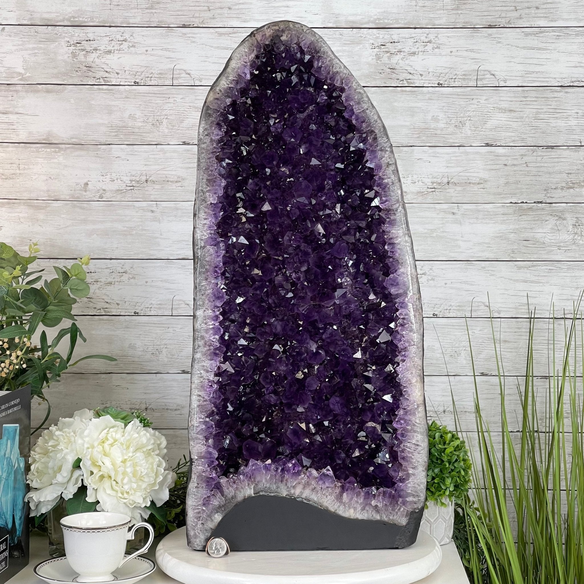 Super Quality Brazilian Amethyst Cathedral, 89.8 lbs & 27.2" Tall #5601-1170 by Brazil Gems - Brazil GemsBrazil GemsSuper Quality Brazilian Amethyst Cathedral, 89.8 lbs & 27.2" Tall #5601-1170 by Brazil GemsCathedrals5601-1170