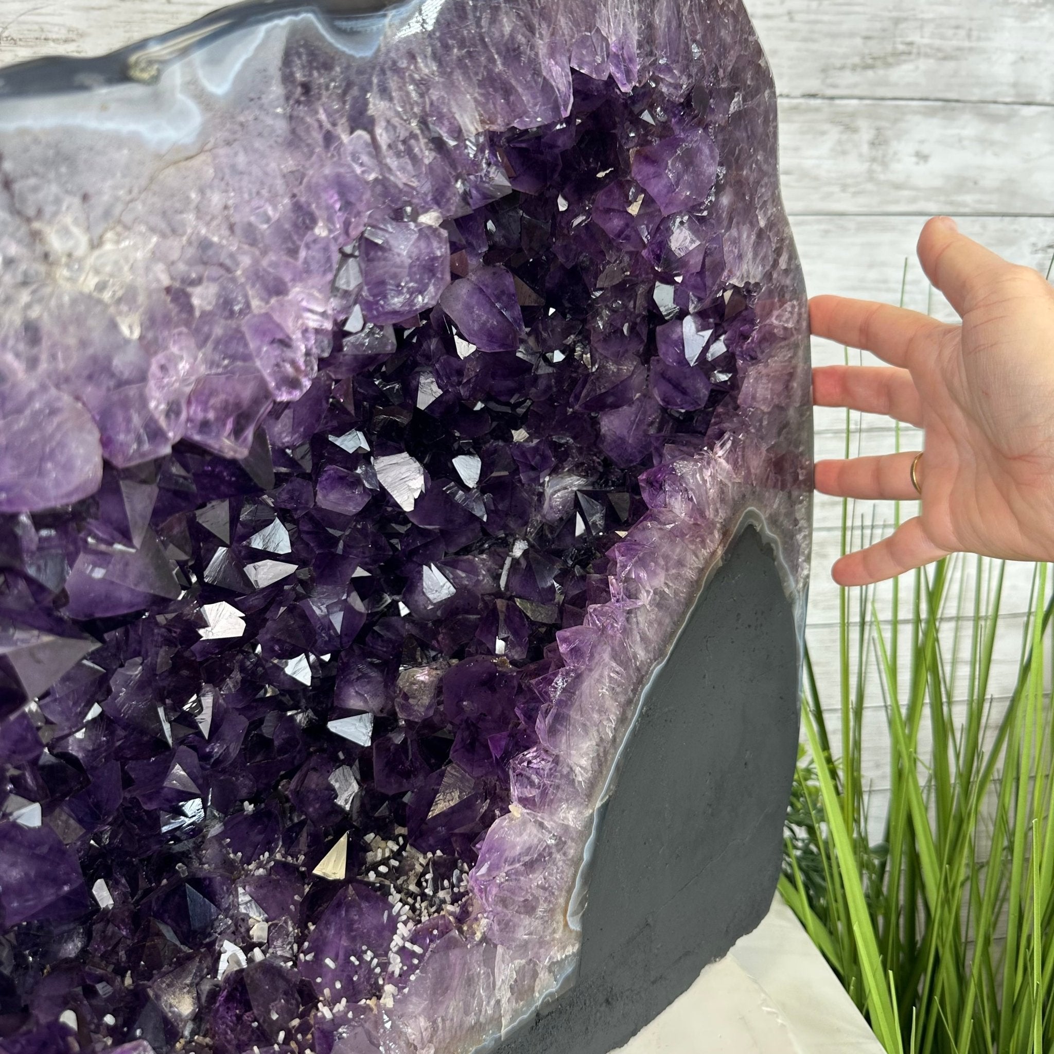 Super Quality Brazilian Amethyst Cathedral, 98.2 lbs & 17.4" Tall, Model #5601-1182 by Brazil Gems - Brazil GemsBrazil GemsSuper Quality Brazilian Amethyst Cathedral, 98.2 lbs & 17.4" Tall, Model #5601-1182 by Brazil GemsCathedrals5601-1182