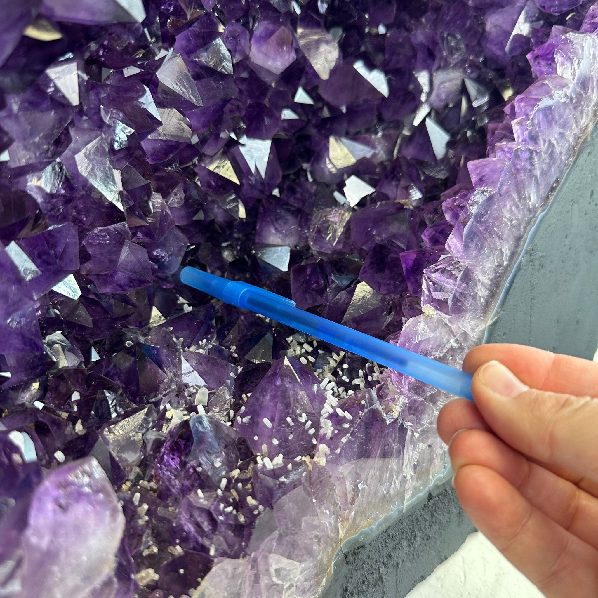 Super Quality Brazilian Amethyst Cathedral, 98.2 lbs & 17.4" Tall, Model #5601-1182 by Brazil Gems - Brazil GemsBrazil GemsSuper Quality Brazilian Amethyst Cathedral, 98.2 lbs & 17.4" Tall, Model #5601-1182 by Brazil GemsCathedrals5601-1182