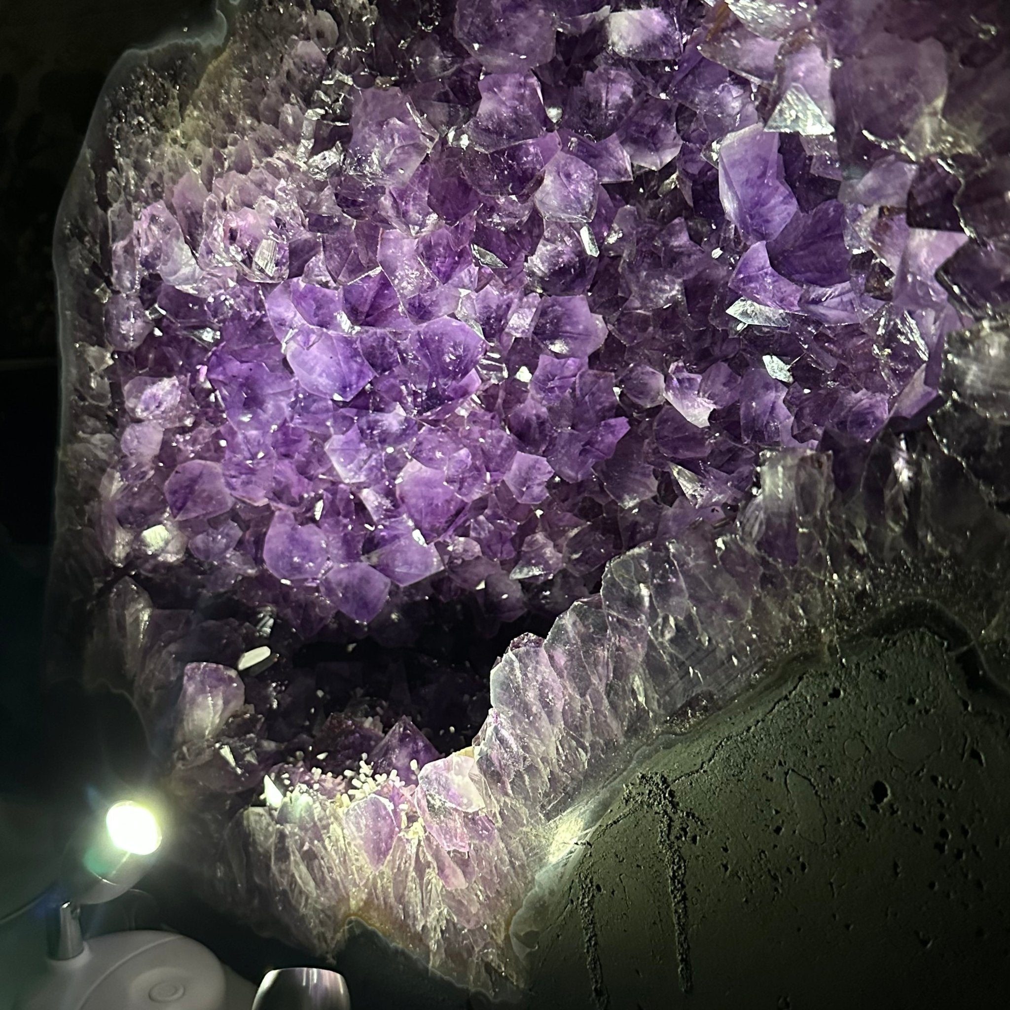 Super Quality Brazilian Amethyst Cathedral, 98.2 lbs & 17.4" Tall, Model #5601-1182 by Brazil Gems - Brazil GemsBrazil GemsSuper Quality Brazilian Amethyst Cathedral, 98.2 lbs & 17.4" Tall, Model #5601-1182 by Brazil GemsCathedrals5601-1182