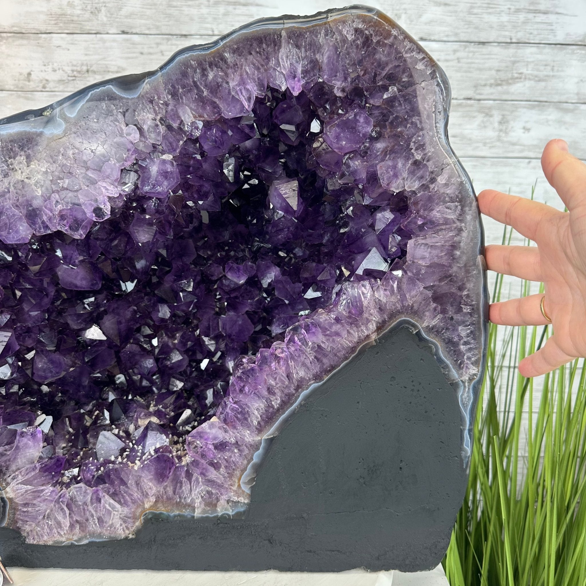Super Quality Brazilian Amethyst Cathedral, 98.2 lbs & 17.4" Tall, Model #5601-1182 by Brazil Gems - Brazil GemsBrazil GemsSuper Quality Brazilian Amethyst Cathedral, 98.2 lbs & 17.4" Tall, Model #5601-1182 by Brazil GemsCathedrals5601-1182
