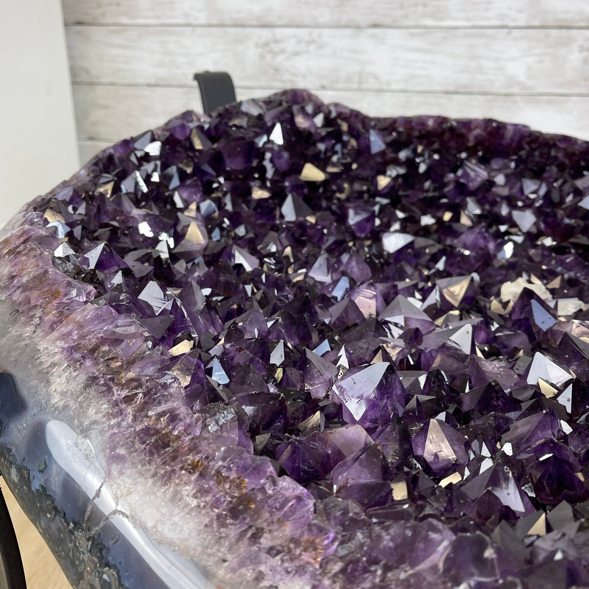 Super Quality Brazilian Amethyst Coffee Table, 152.1 lbs & 16" tall #1385-0080 by Brazil Gems - Brazil GemsBrazil GemsSuper Quality Brazilian Amethyst Coffee Table, 152.1 lbs & 16" tall #1385-0080 by Brazil GemsTables: Coffee1385-0080