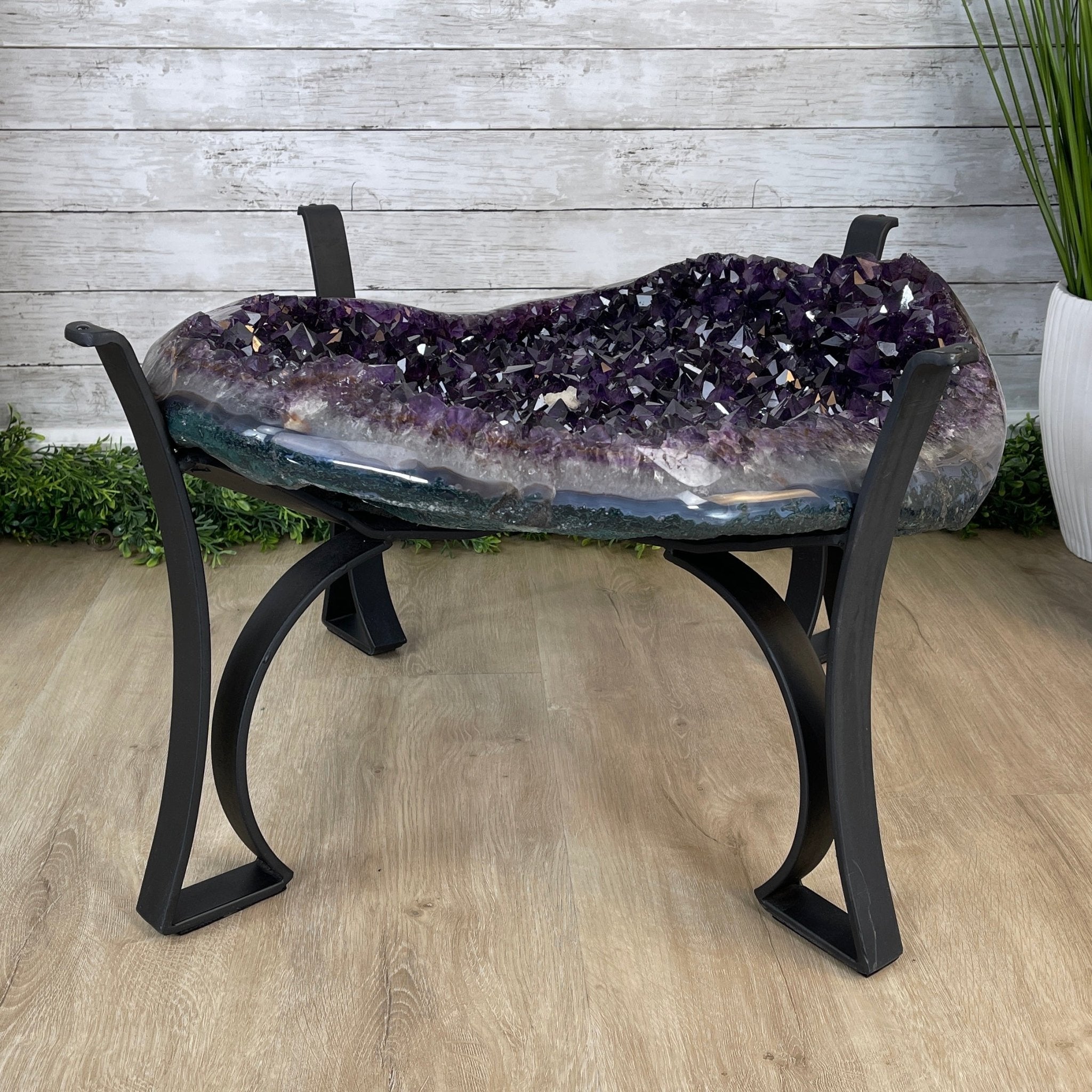 Super Quality Brazilian Amethyst Coffee Table, 152.1 lbs & 16" tall #1385-0080 by Brazil Gems - Brazil GemsBrazil GemsSuper Quality Brazilian Amethyst Coffee Table, 152.1 lbs & 16" tall #1385-0080 by Brazil GemsTables: Coffee1385-0080