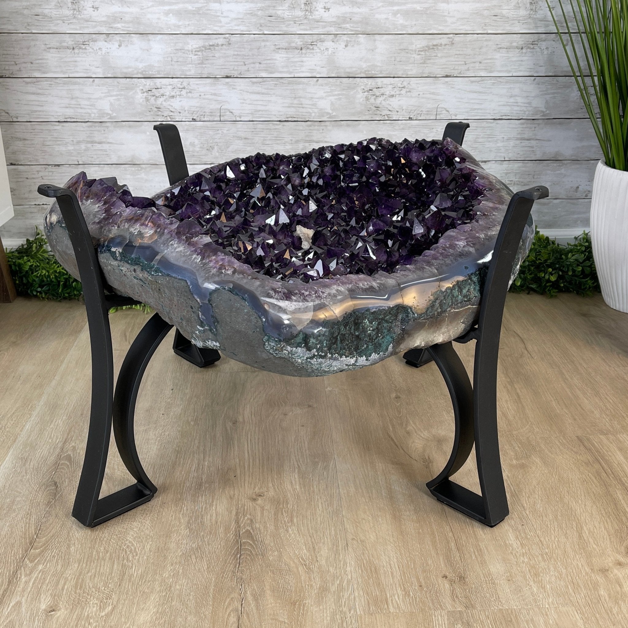 Super Quality Brazilian Amethyst Coffee Table, 152.1 lbs & 16" tall #1385-0080 by Brazil Gems - Brazil GemsBrazil GemsSuper Quality Brazilian Amethyst Coffee Table, 152.1 lbs & 16" tall #1385-0080 by Brazil GemsTables: Coffee1385-0080