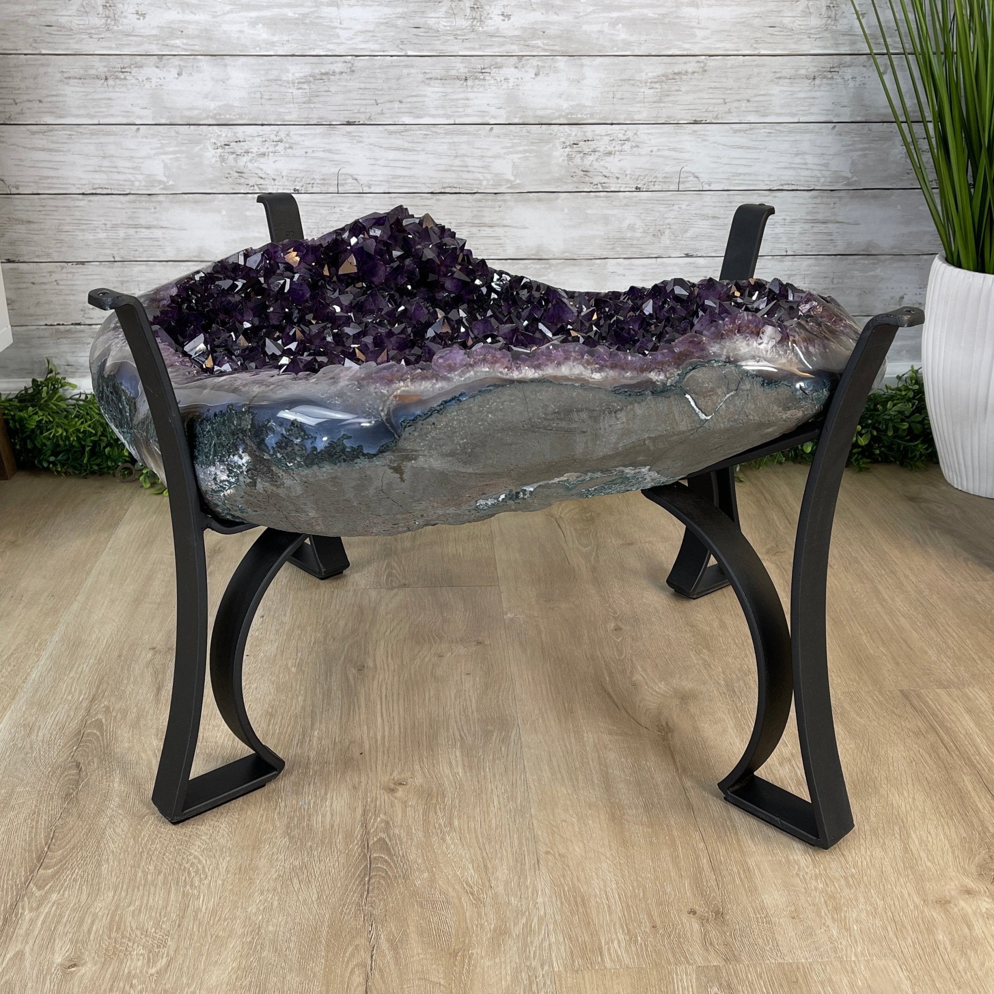 Super Quality Brazilian Amethyst Coffee Table, 152.1 lbs & 16" tall #1385-0080 by Brazil Gems - Brazil GemsBrazil GemsSuper Quality Brazilian Amethyst Coffee Table, 152.1 lbs & 16" tall #1385-0080 by Brazil GemsTables: Coffee1385-0080