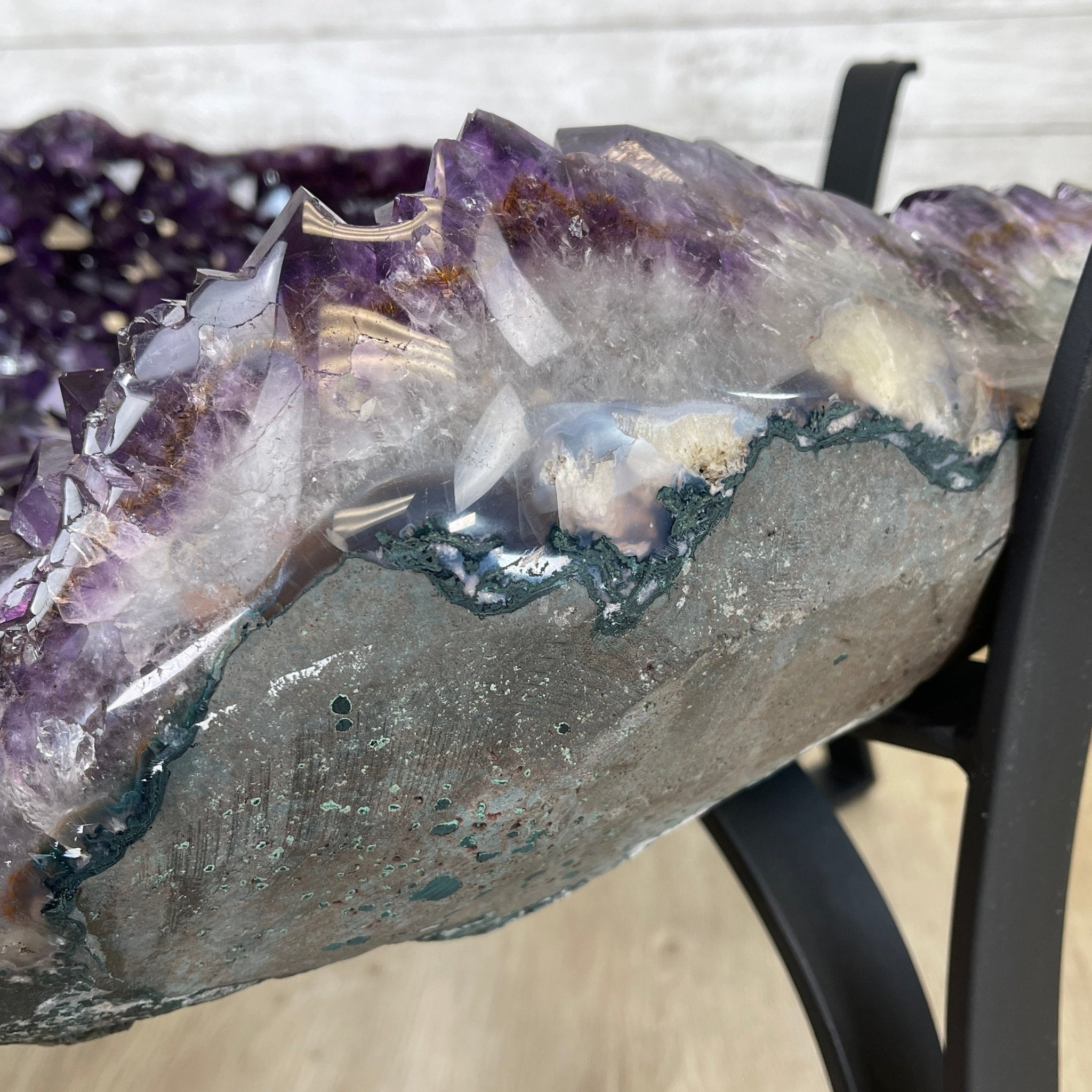 Super Quality Brazilian Amethyst Coffee Table, 152.1 lbs & 16" tall #1385-0080 by Brazil Gems - Brazil GemsBrazil GemsSuper Quality Brazilian Amethyst Coffee Table, 152.1 lbs & 16" tall #1385-0080 by Brazil GemsTables: Coffee1385-0080