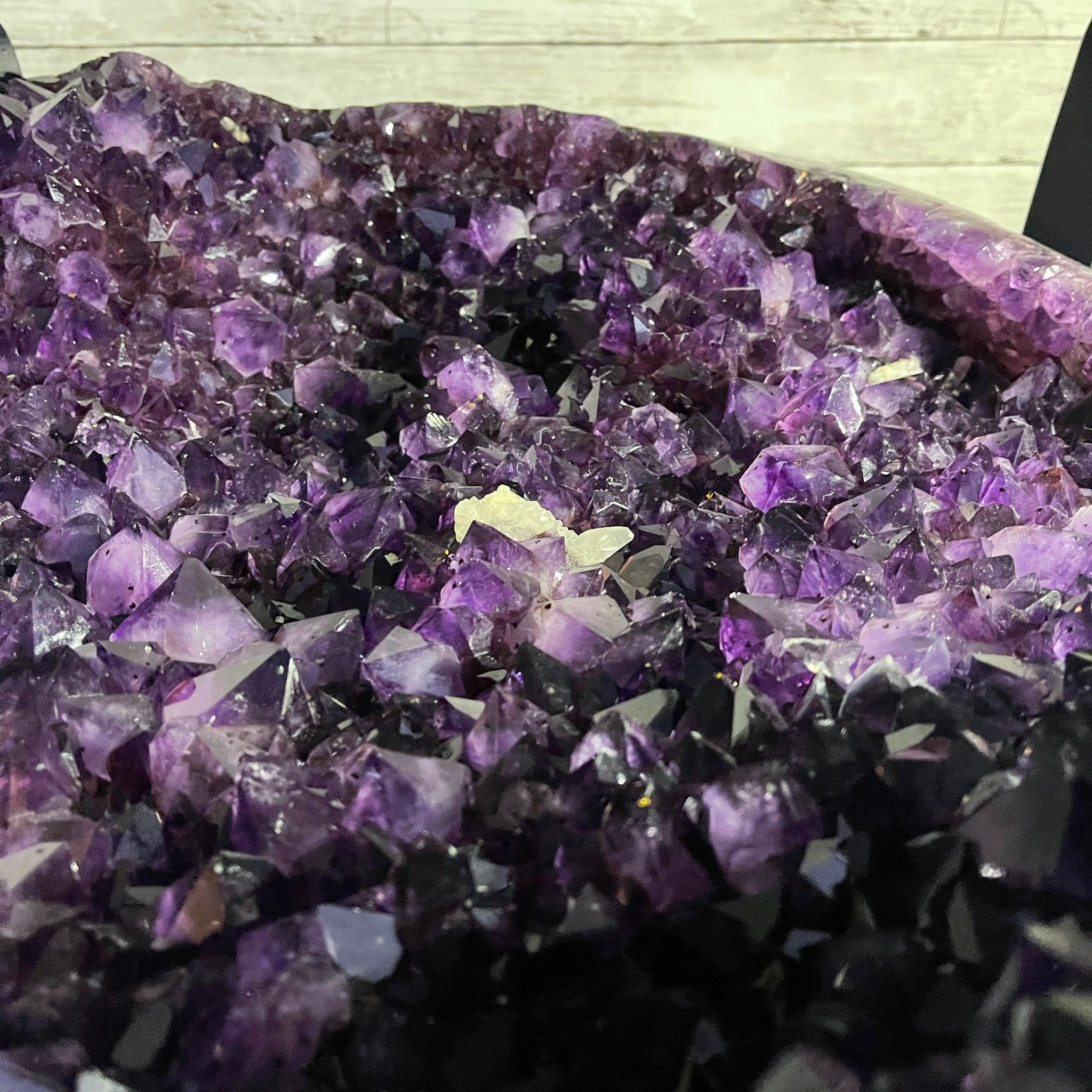 Super Quality Brazilian Amethyst Coffee Table, 152.1 lbs & 16" tall #1385-0080 by Brazil Gems - Brazil GemsBrazil GemsSuper Quality Brazilian Amethyst Coffee Table, 152.1 lbs & 16" tall #1385-0080 by Brazil GemsTables: Coffee1385-0080