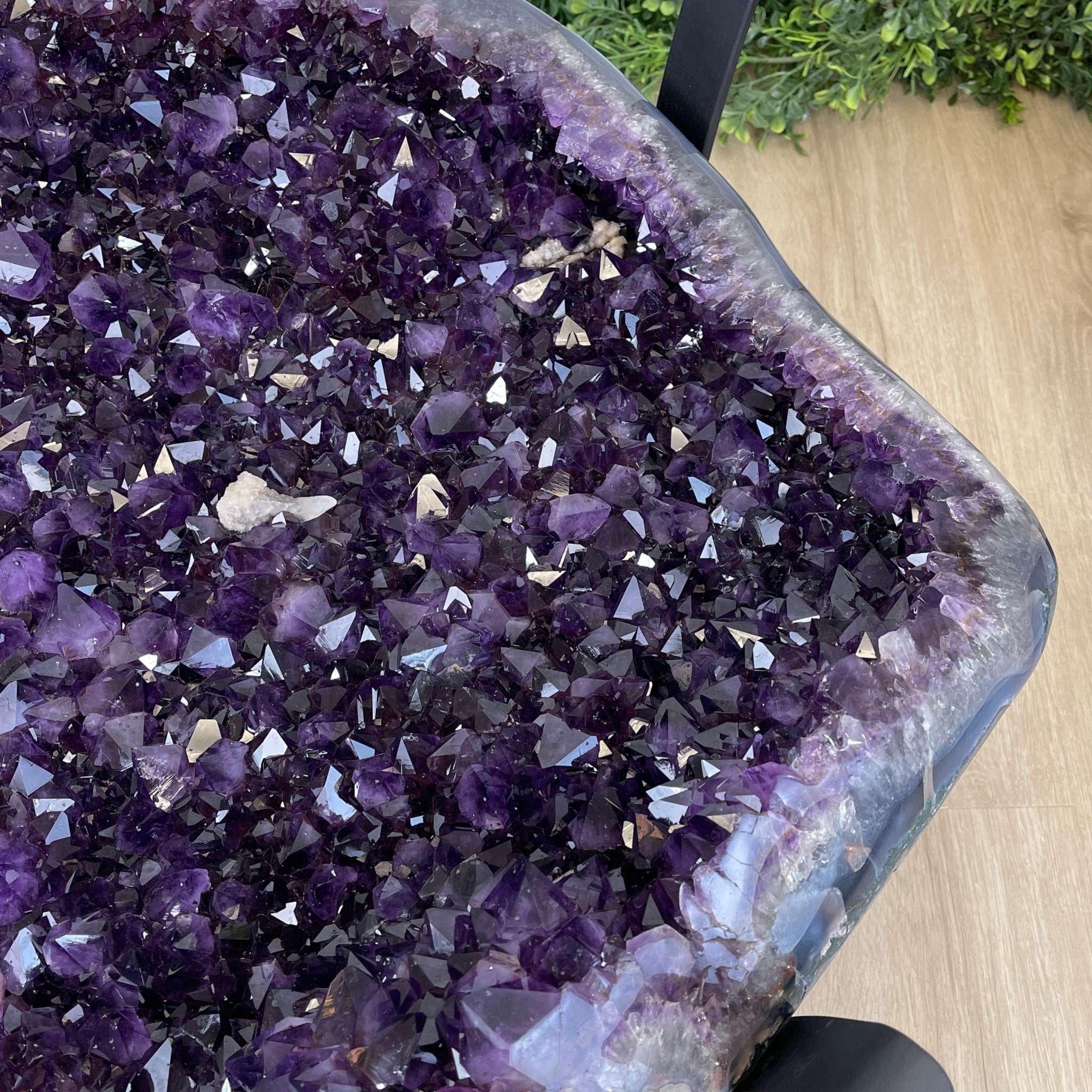 Super Quality Brazilian Amethyst Coffee Table, 152.1 lbs & 16" tall #1385-0080 by Brazil Gems - Brazil GemsBrazil GemsSuper Quality Brazilian Amethyst Coffee Table, 152.1 lbs & 16" tall #1385-0080 by Brazil GemsTables: Coffee1385-0080