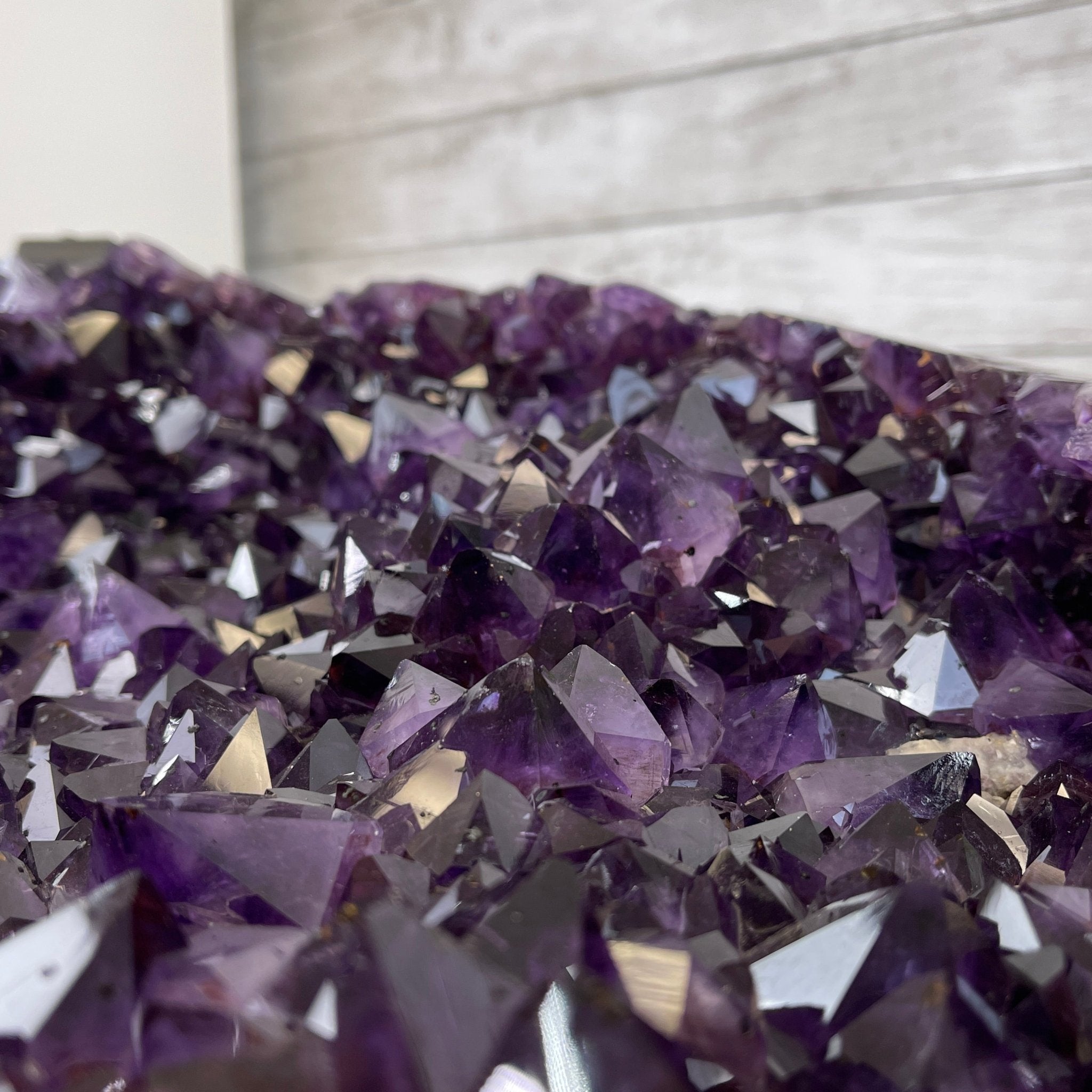 Super Quality Brazilian Amethyst Coffee Table, 152.1 lbs & 16" tall #1385-0080 by Brazil Gems - Brazil GemsBrazil GemsSuper Quality Brazilian Amethyst Coffee Table, 152.1 lbs & 16" tall #1385-0080 by Brazil GemsTables: Coffee1385-0080