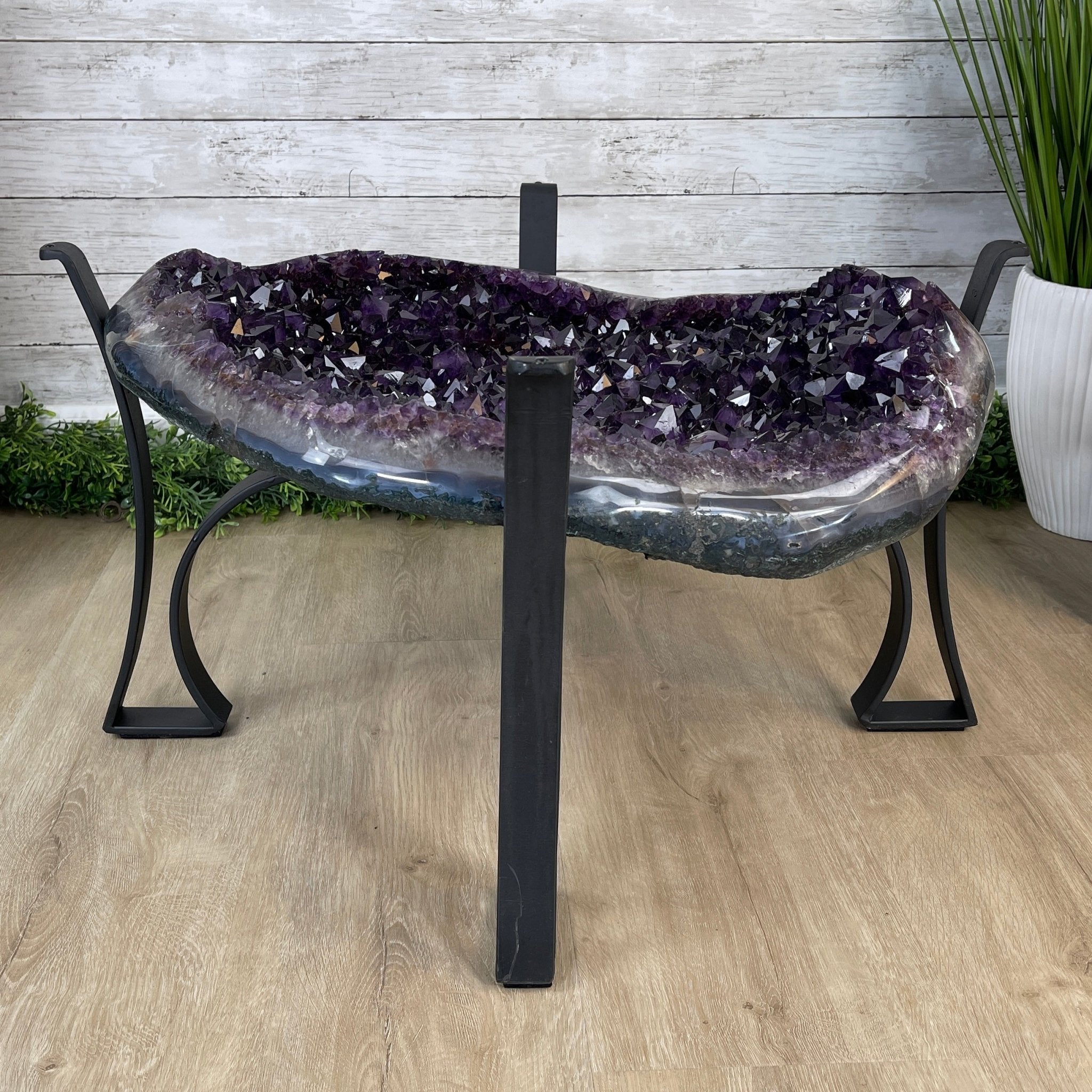 Super Quality Brazilian Amethyst Coffee Table, 152.1 lbs & 16" tall #1385-0080 by Brazil Gems - Brazil GemsBrazil GemsSuper Quality Brazilian Amethyst Coffee Table, 152.1 lbs & 16" tall #1385-0080 by Brazil GemsTables: Coffee1385-0080