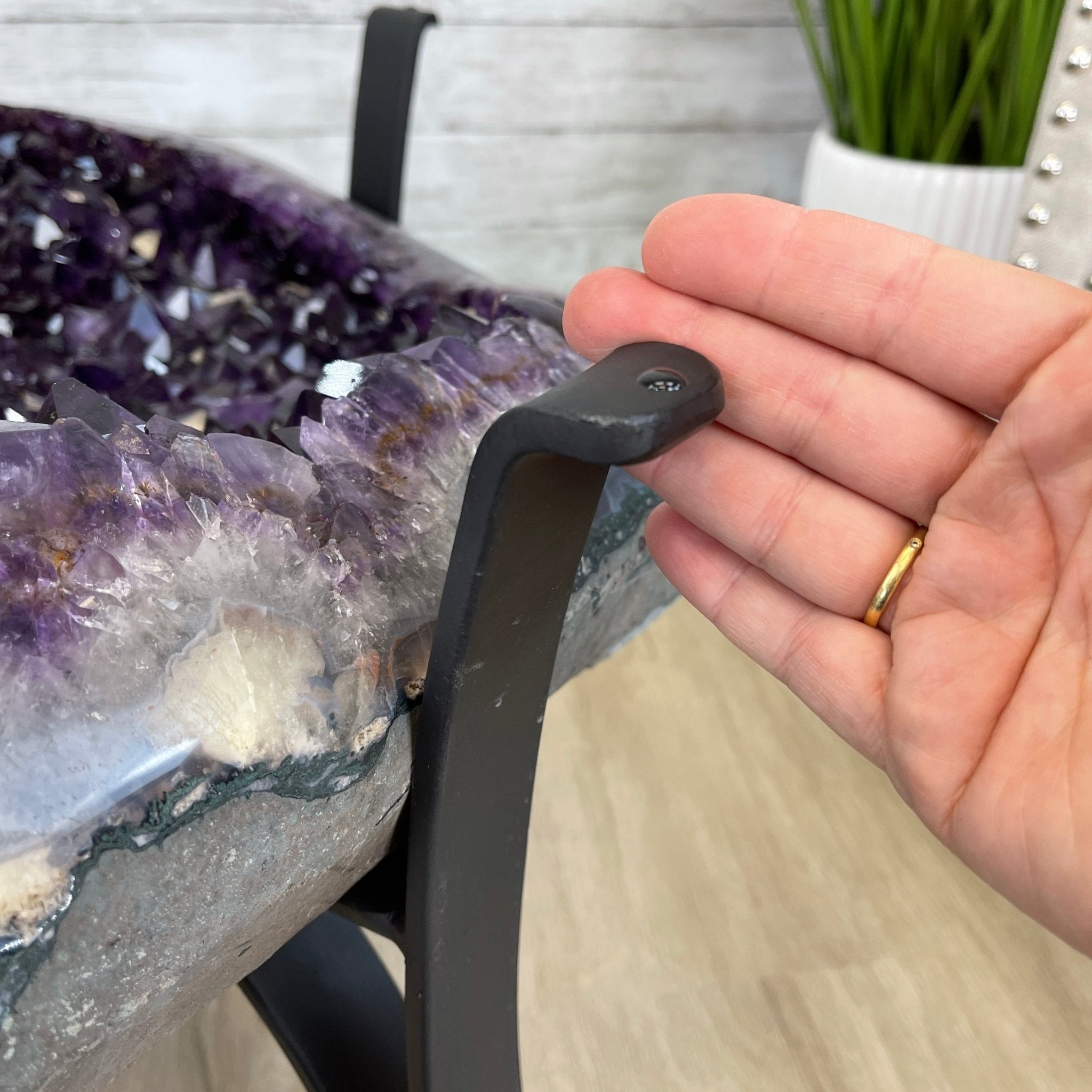 Super Quality Brazilian Amethyst Coffee Table, 152.1 lbs & 16" tall #1385-0080 by Brazil Gems - Brazil GemsBrazil GemsSuper Quality Brazilian Amethyst Coffee Table, 152.1 lbs & 16" tall #1385-0080 by Brazil GemsTables: Coffee1385-0080