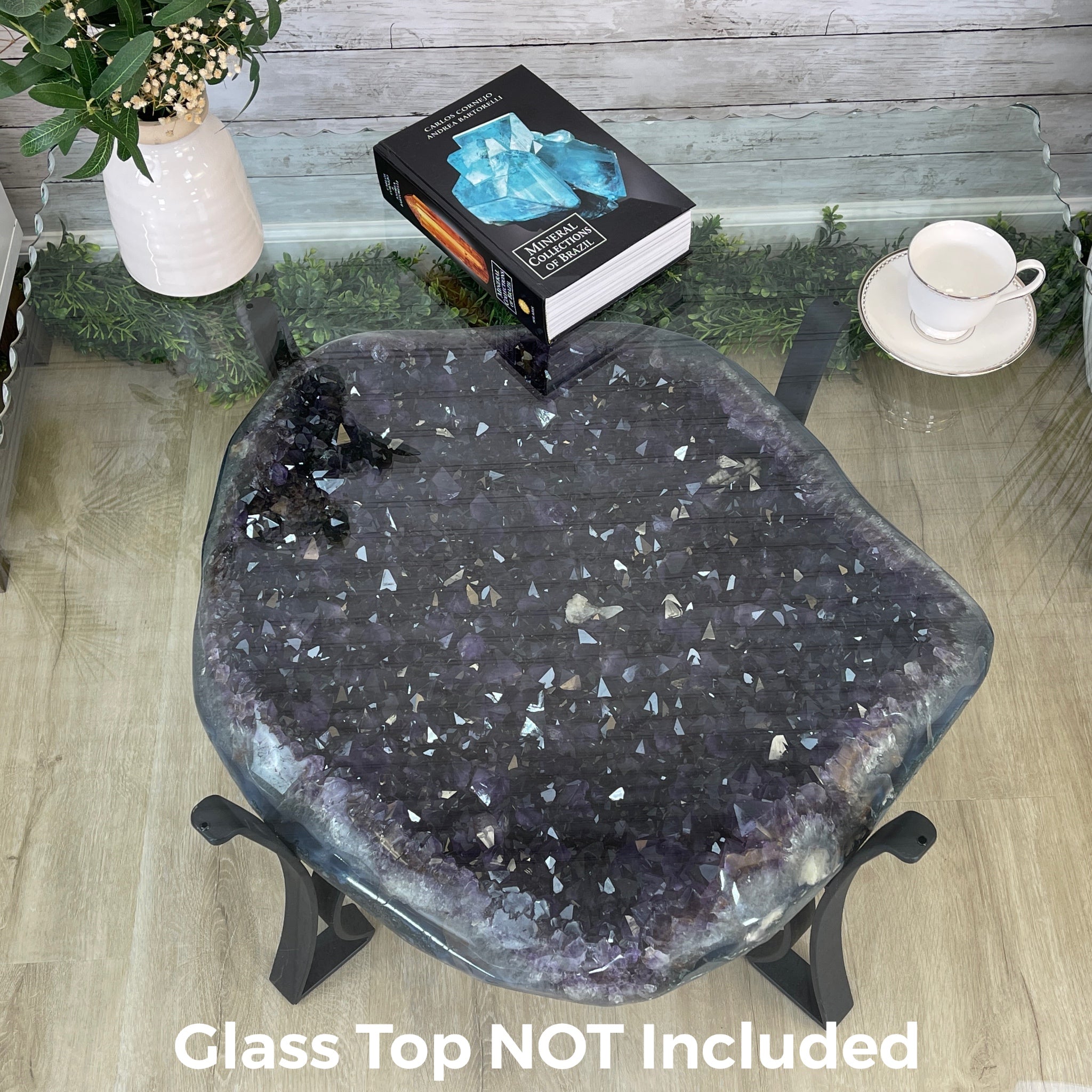 Super Quality Brazilian Amethyst Coffee Table, 152.1 lbs & 16" tall #1385-0080 by Brazil Gems - Brazil GemsBrazil GemsSuper Quality Brazilian Amethyst Coffee Table, 152.1 lbs & 16" tall #1385-0080 by Brazil GemsTables: Coffee1385-0080