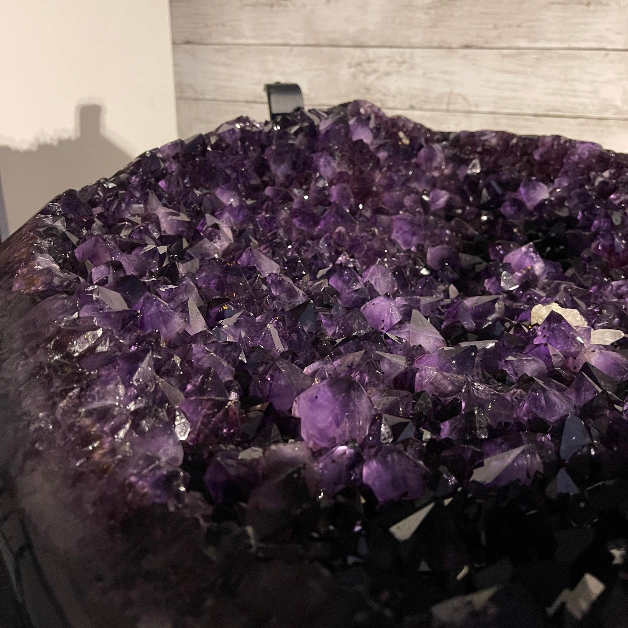 Super Quality Brazilian Amethyst Coffee Table, 152.1 lbs & 16" tall #1385-0080 by Brazil Gems - Brazil GemsBrazil GemsSuper Quality Brazilian Amethyst Coffee Table, 152.1 lbs & 16" tall #1385-0080 by Brazil GemsTables: Coffee1385-0080