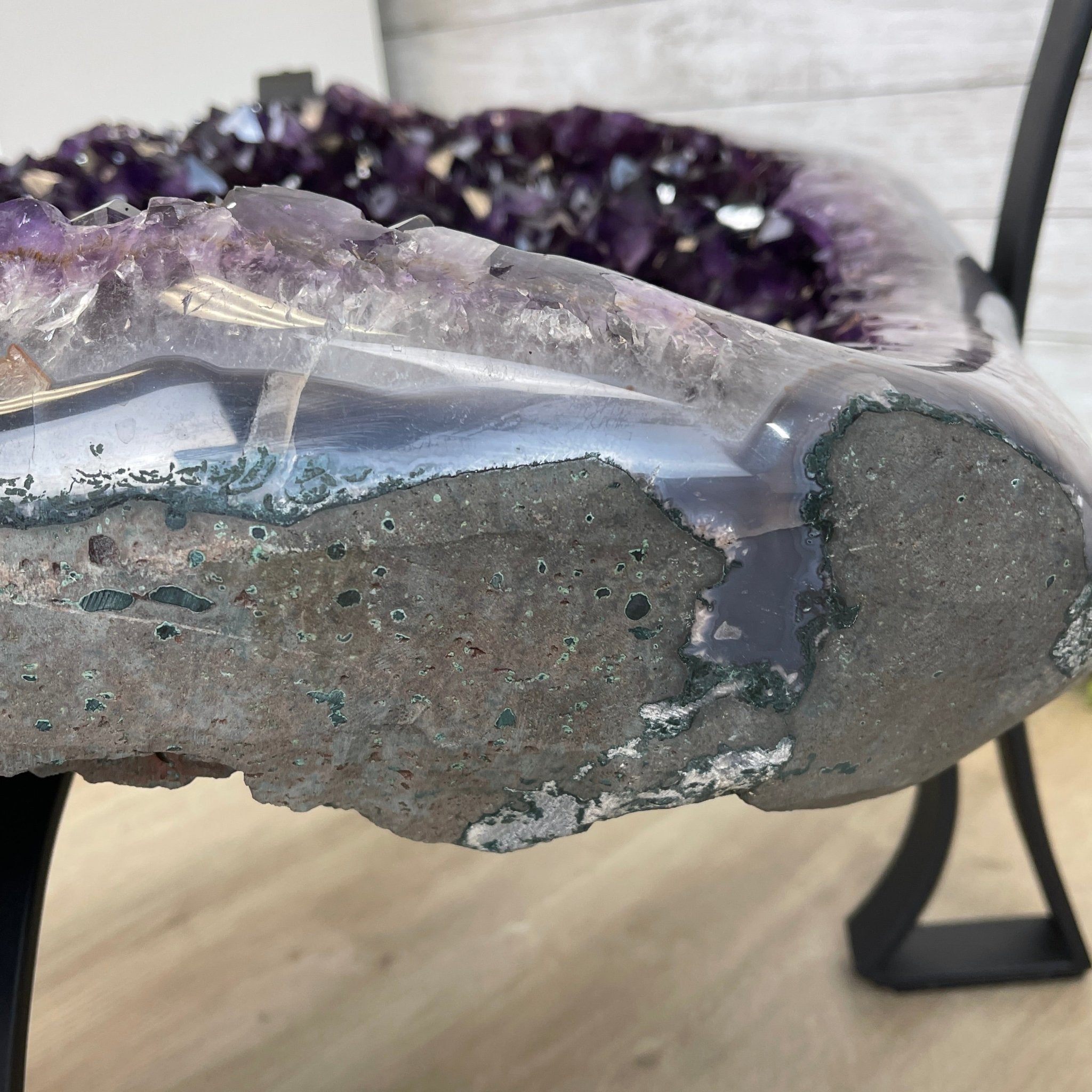 Super Quality Brazilian Amethyst Coffee Table, 152.1 lbs & 16" tall #1385-0080 by Brazil Gems - Brazil GemsBrazil GemsSuper Quality Brazilian Amethyst Coffee Table, 152.1 lbs & 16" tall #1385-0080 by Brazil GemsTables: Coffee1385-0080
