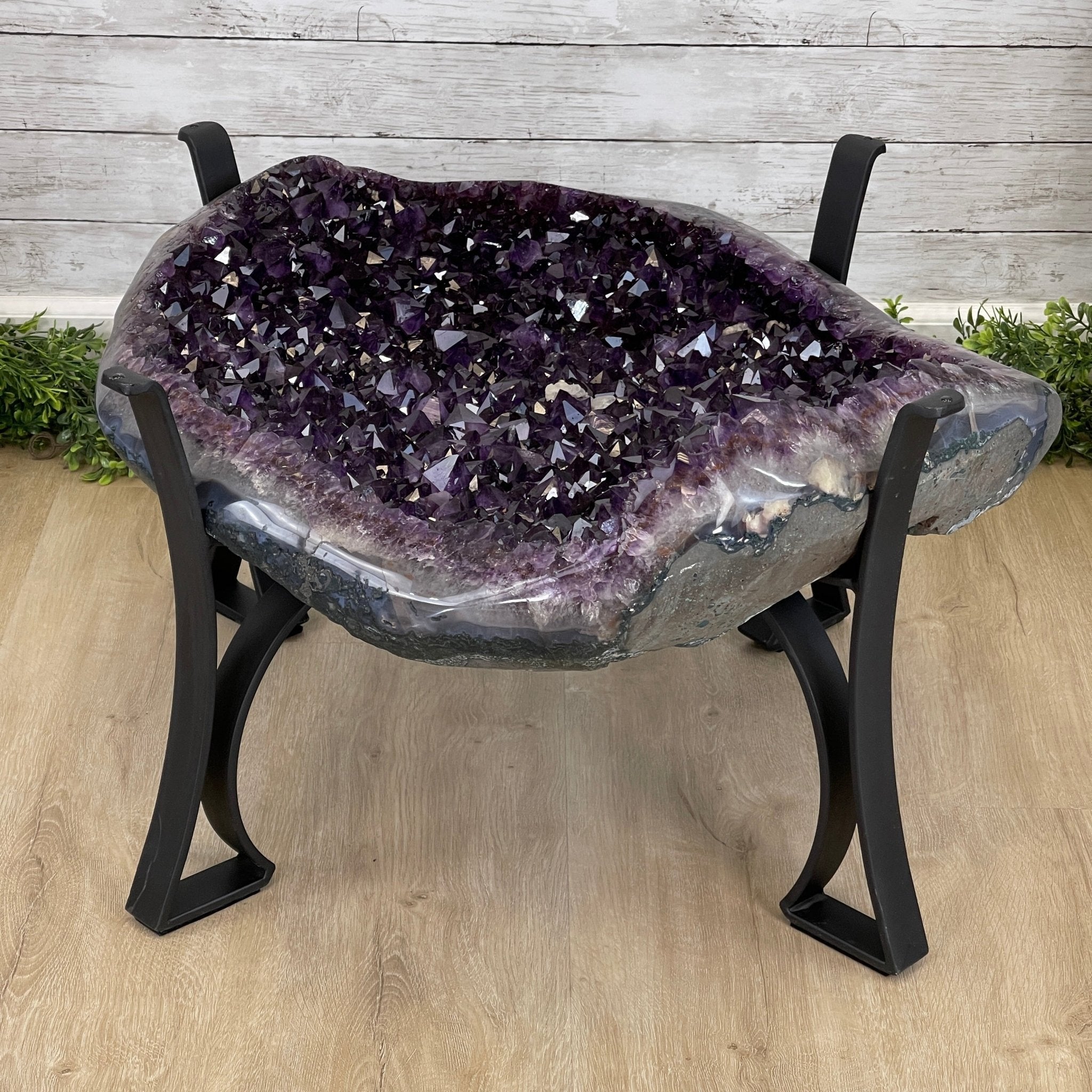 Super Quality Brazilian Amethyst Coffee Table, 152.1 lbs & 16" tall #1385-0080 by Brazil Gems - Brazil GemsBrazil GemsSuper Quality Brazilian Amethyst Coffee Table, 152.1 lbs & 16" tall #1385-0080 by Brazil GemsTables: Coffee1385-0080
