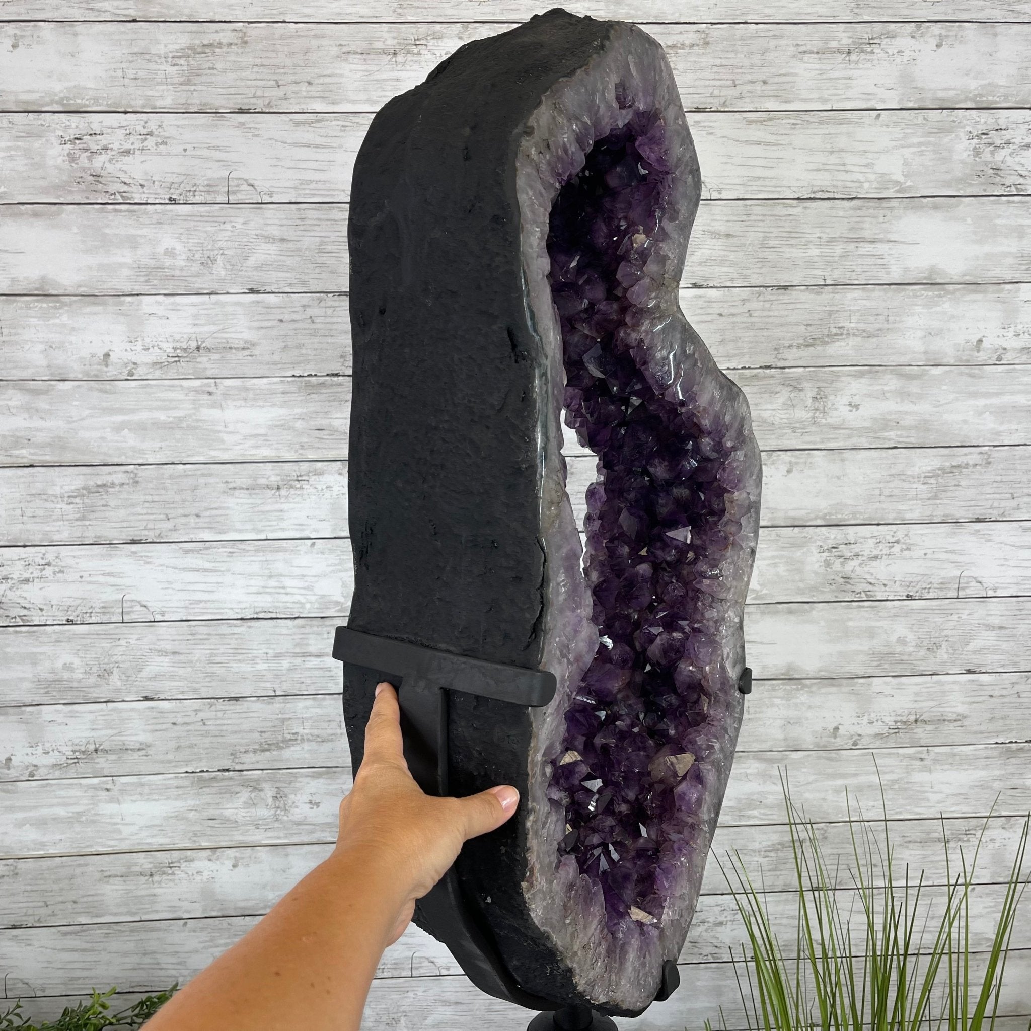 Super Quality Brazilian Amethyst Crystal Portal on a Tall Rotating Stand, 114.7 lbs & 70.5" tall Model #5604-0101 by Brazil Gems - Brazil GemsBrazil GemsSuper Quality Brazilian Amethyst Crystal Portal on a Tall Rotating Stand, 114.7 lbs & 70.5" tall Model #5604-0101 by Brazil GemsPortals on Rotating Bases5604-0101