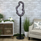 Super Quality Brazilian Amethyst Crystal Portal on a Tall Rotating Stand, 114.7 lbs & 70.5" tall Model #5604-0101 by Brazil Gems - Brazil GemsBrazil GemsSuper Quality Brazilian Amethyst Crystal Portal on a Tall Rotating Stand, 114.7 lbs & 70.5" tall Model #5604-0101 by Brazil GemsPortals on Rotating Bases5604-0101