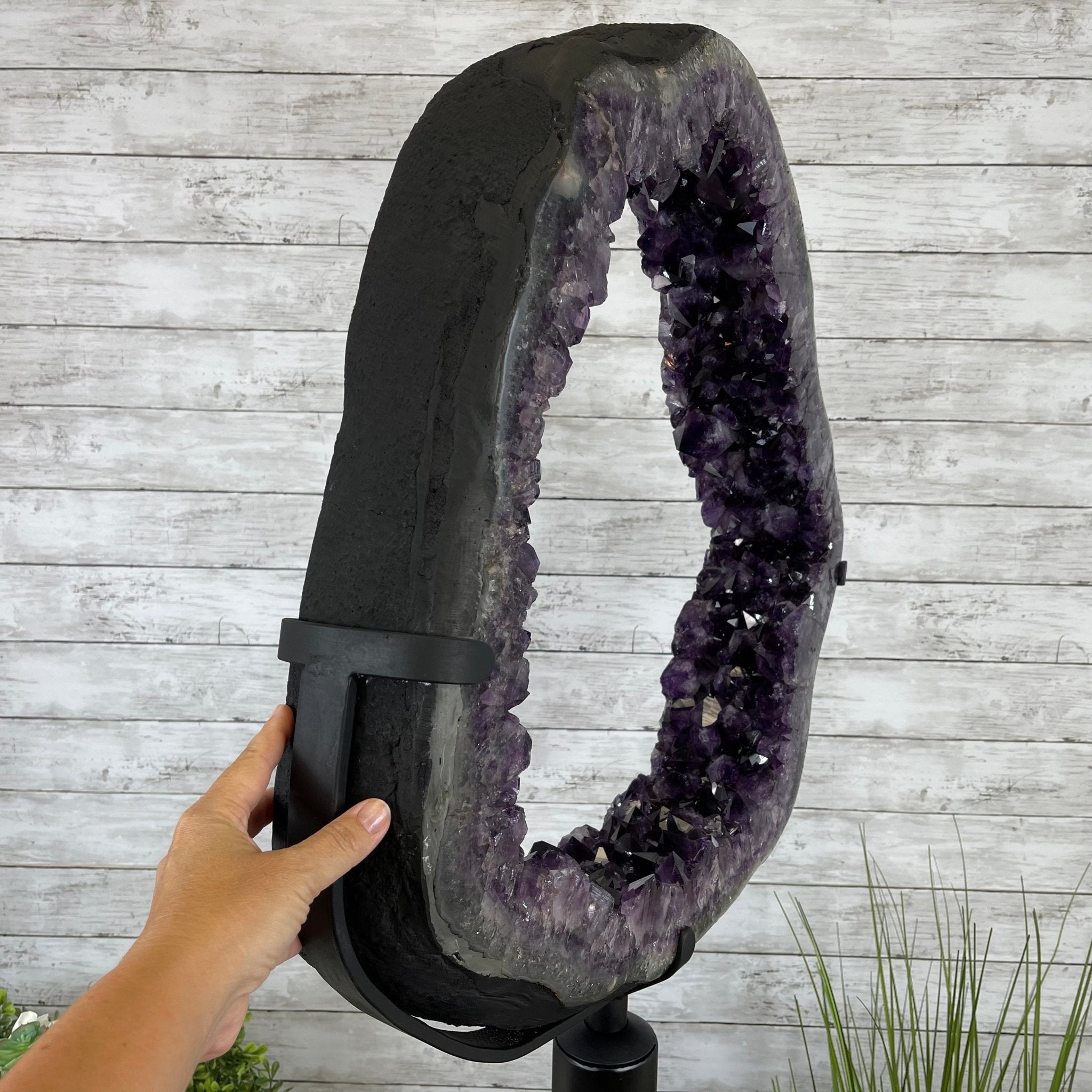 Super Quality Brazilian Amethyst Crystal Portal on a Tall Rotating Stand, 114.7 lbs & 70.5" tall Model #5604-0102 by Brazil Gems - Brazil GemsBrazil GemsSuper Quality Brazilian Amethyst Crystal Portal on a Tall Rotating Stand, 114.7 lbs & 70.5" tall Model #5604-0102 by Brazil GemsPortals on Rotating Bases5604-0102